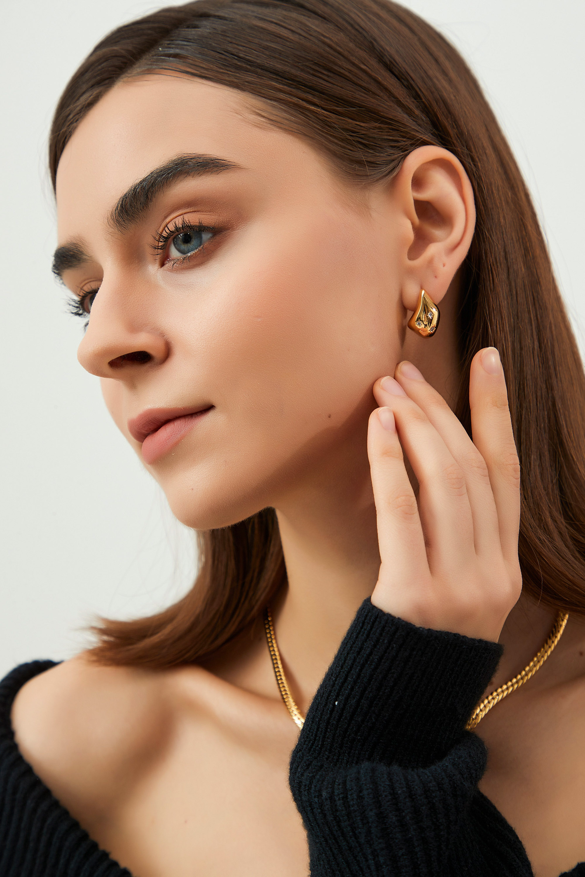 Classicharms-Geometrical Star Drop Shape Studs