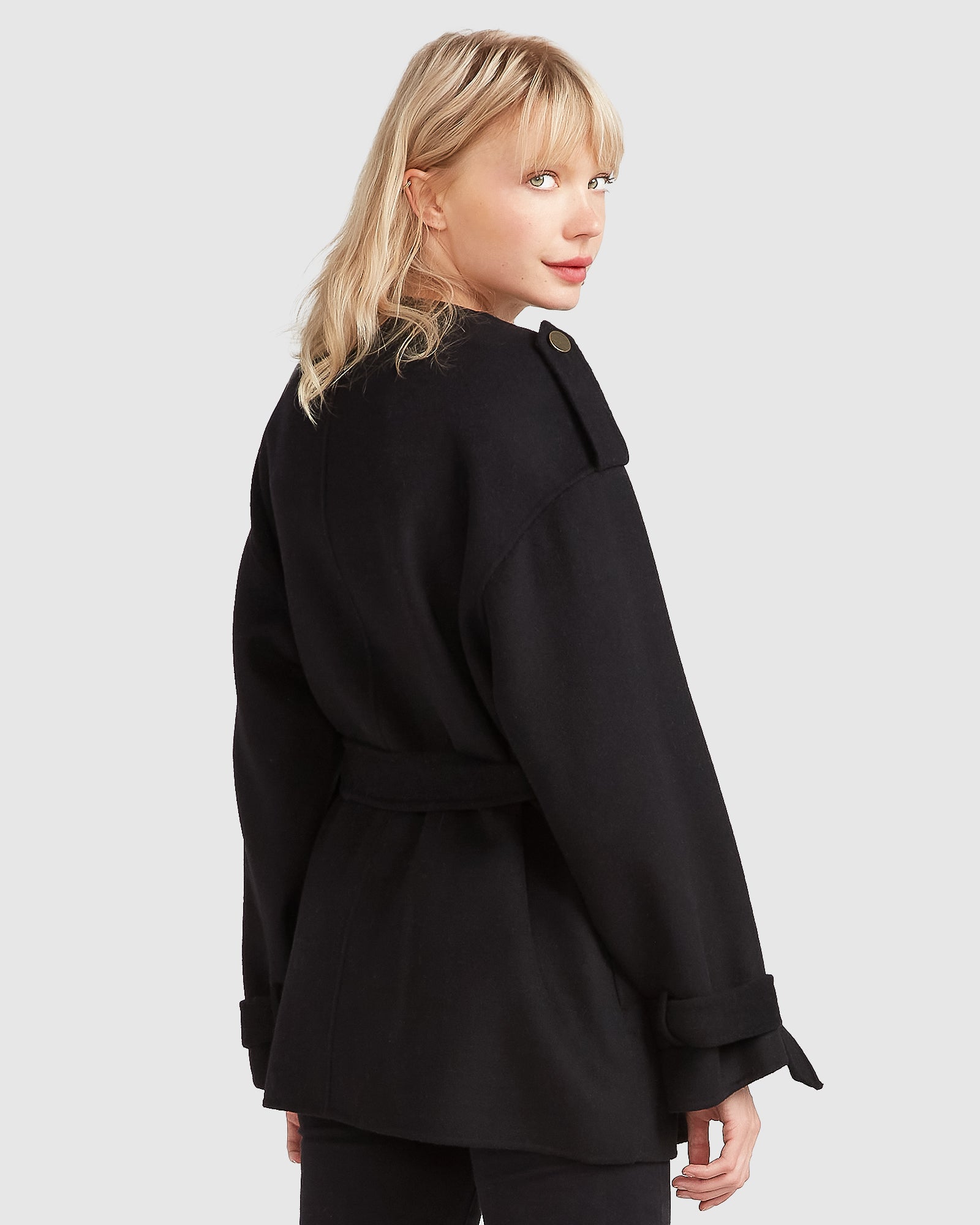 Belle & Bloom Let Me Go Collarless Coat