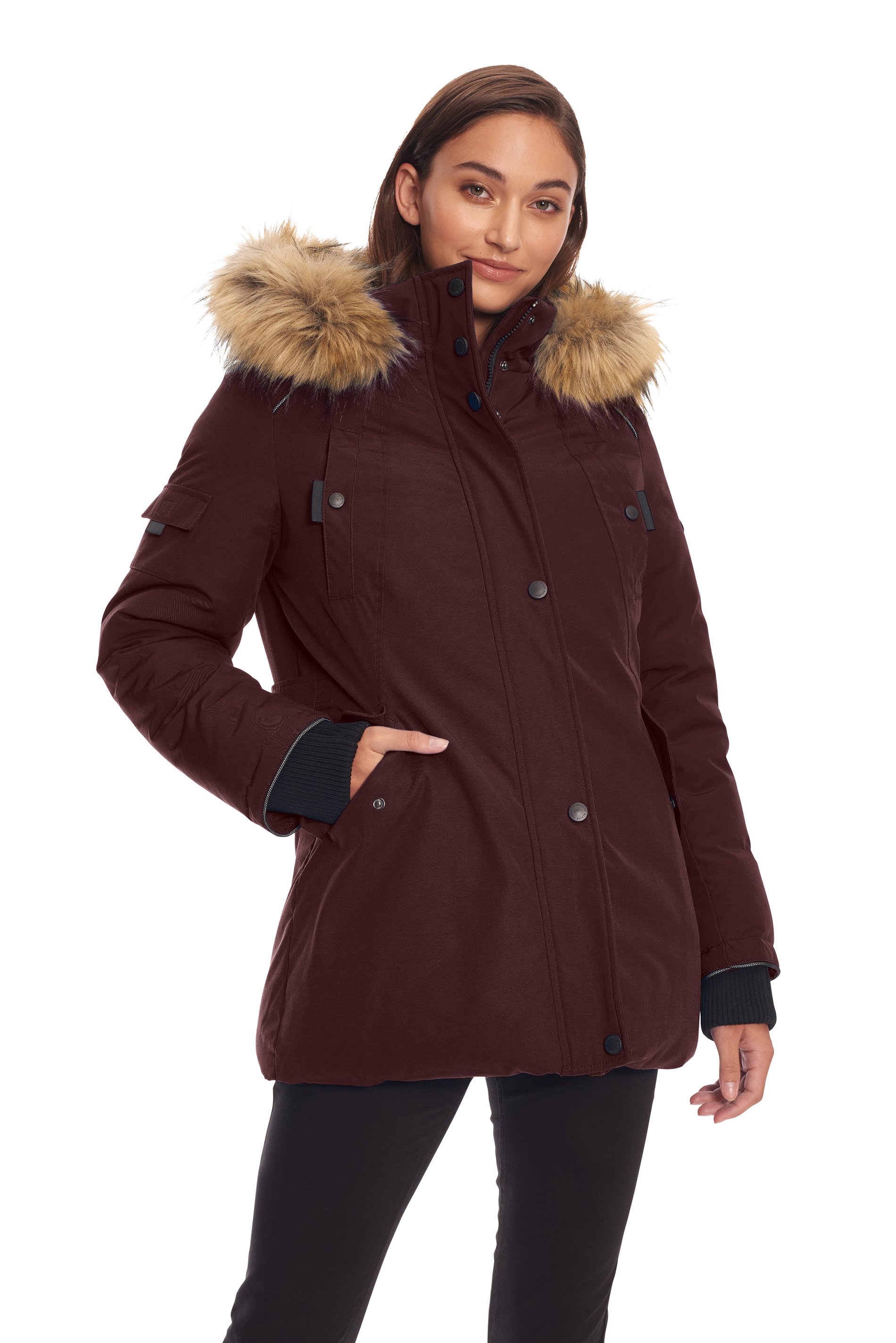 Alpine North Women's Vegan Down Recycled Parka Winter Jacket