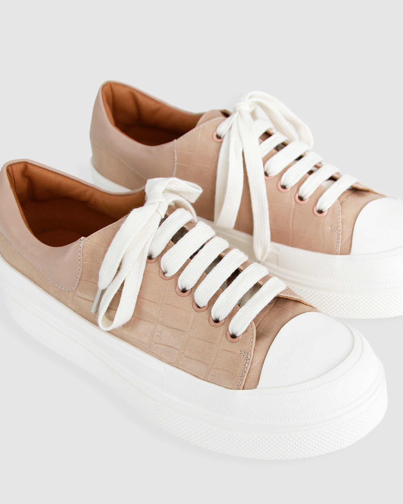 Belle & Bloom Just A Dream Croc Leather Sneaker
