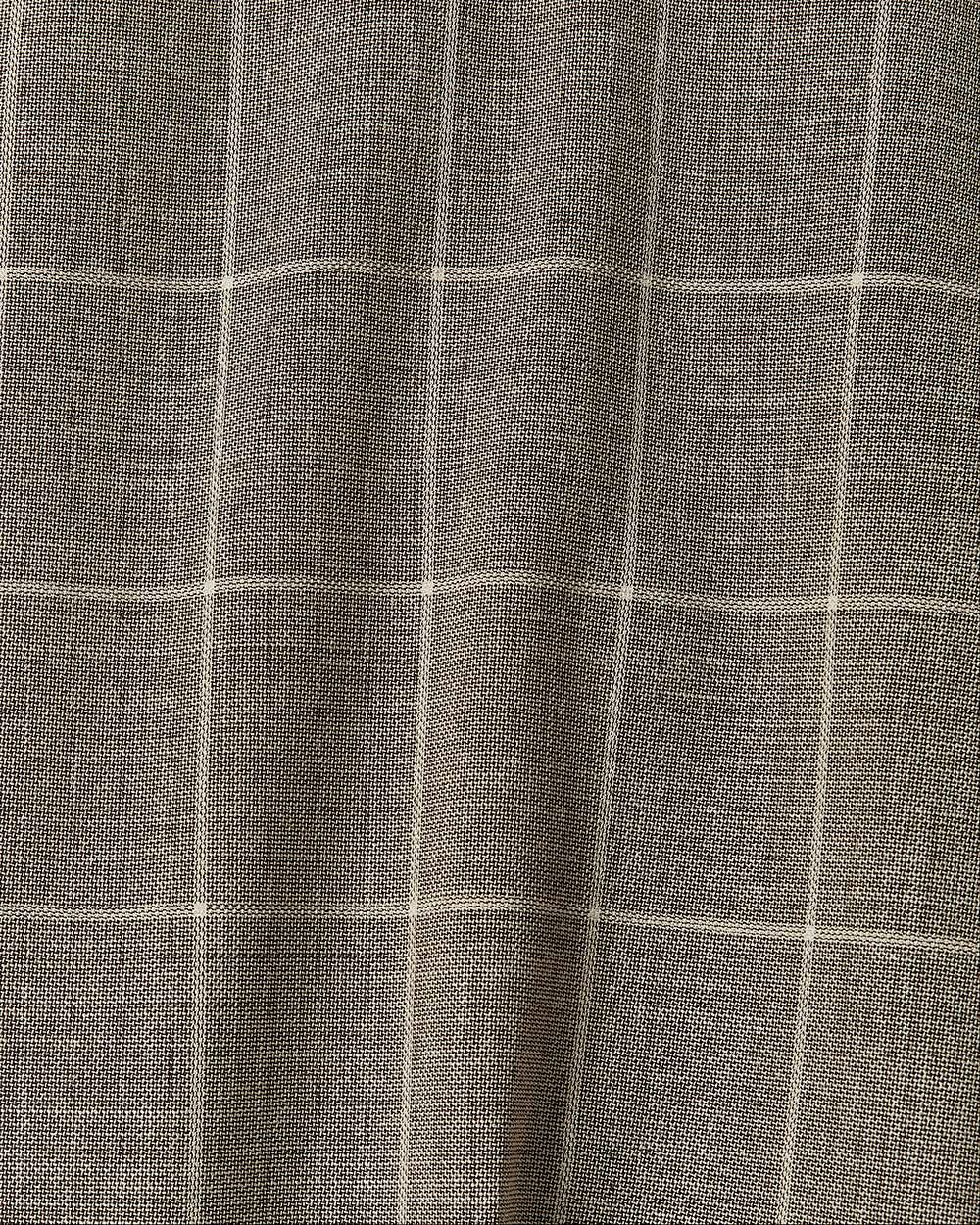 Slim Fit Beige Windowpane Traveler Suit Pant