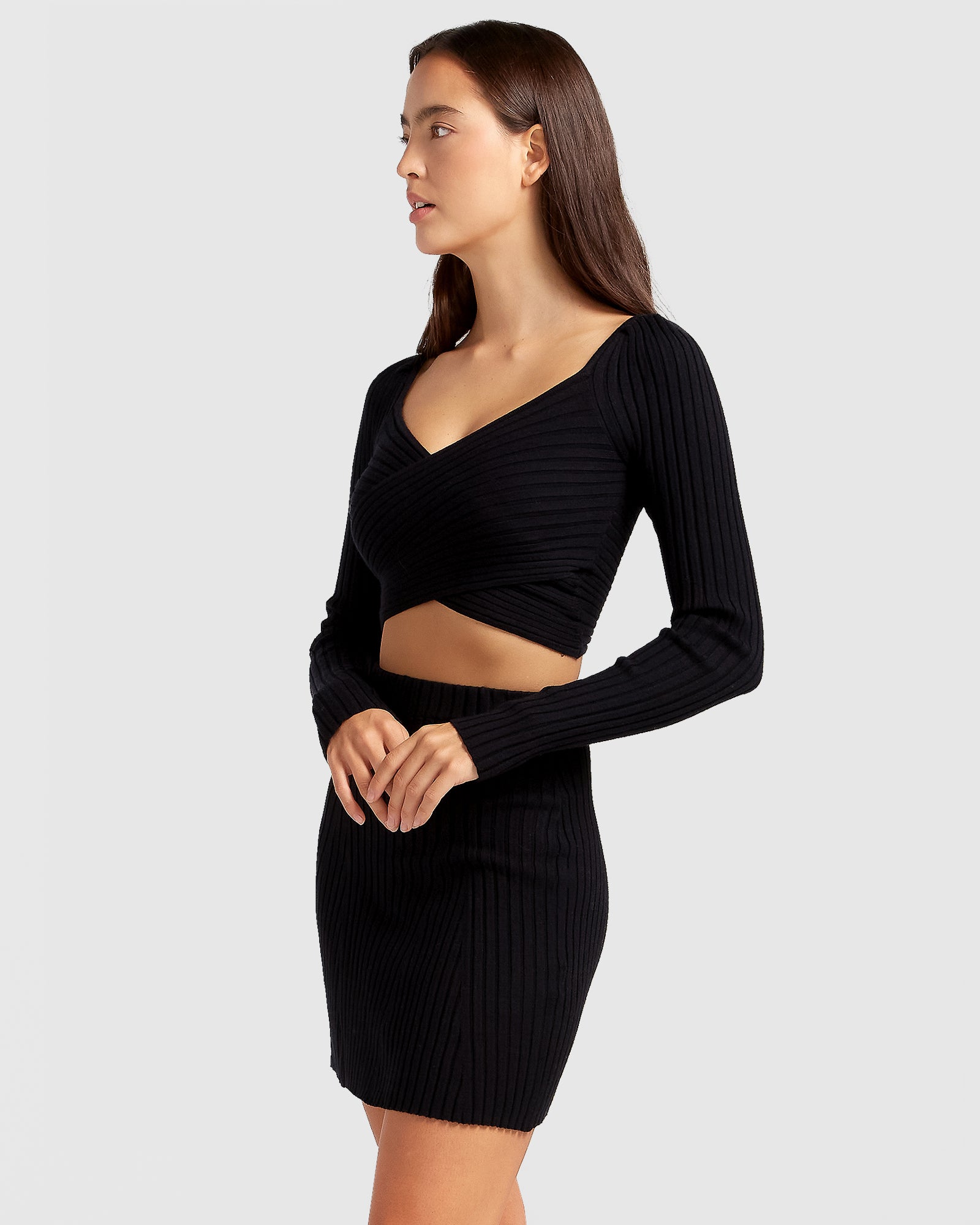 Belle & Bloom C'est Belle Knit Mini Skirt