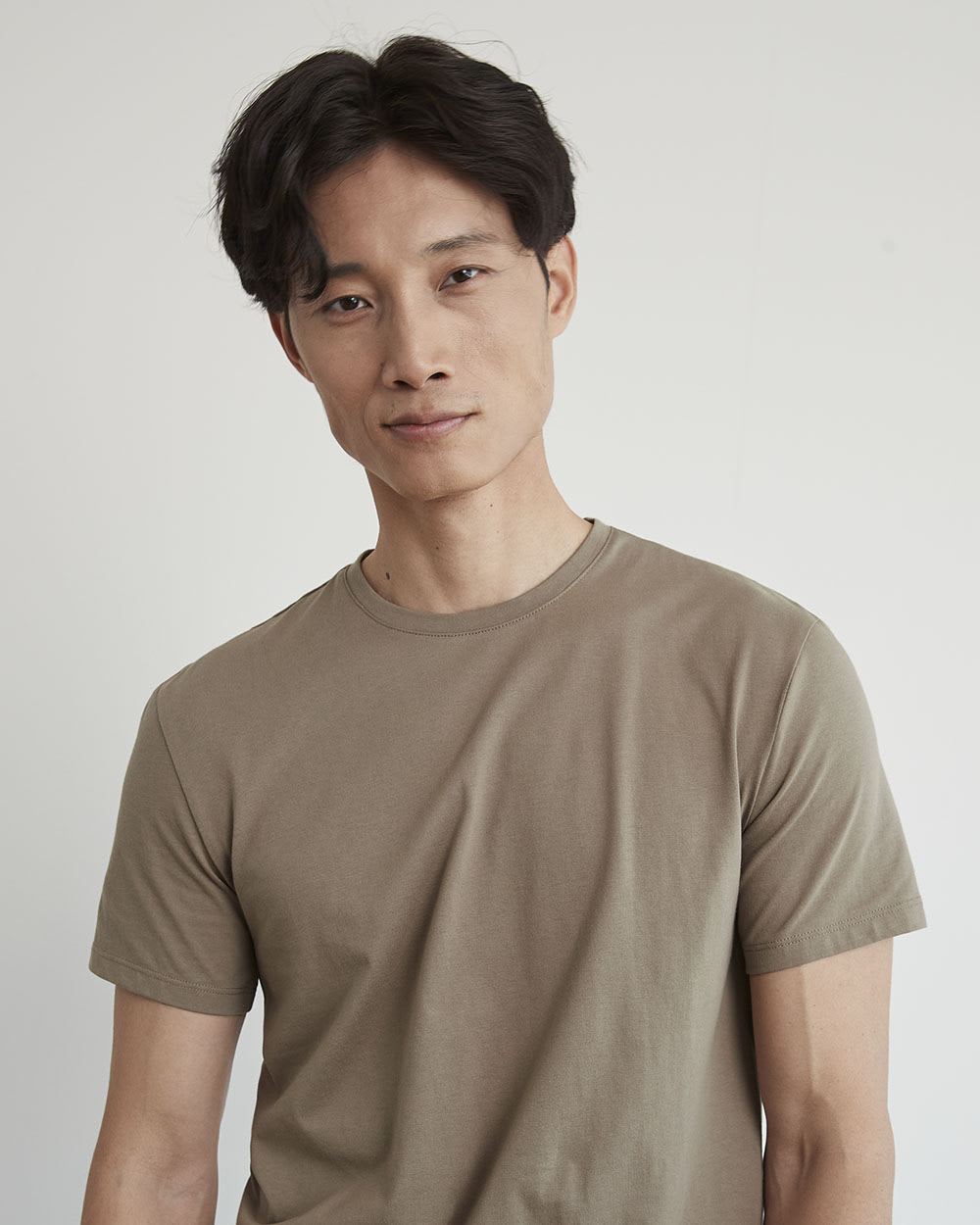 Short-Sleeve Crew-Neck Solid Tee