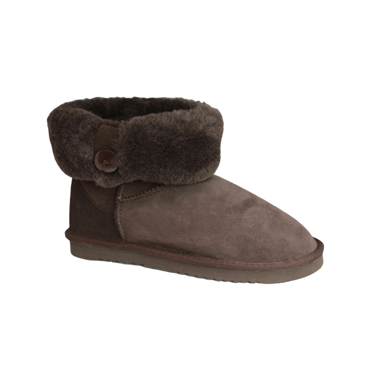 Eastern Counties Leather - Womens/Ladies Freya Cuff And Button Sheepskin Boots