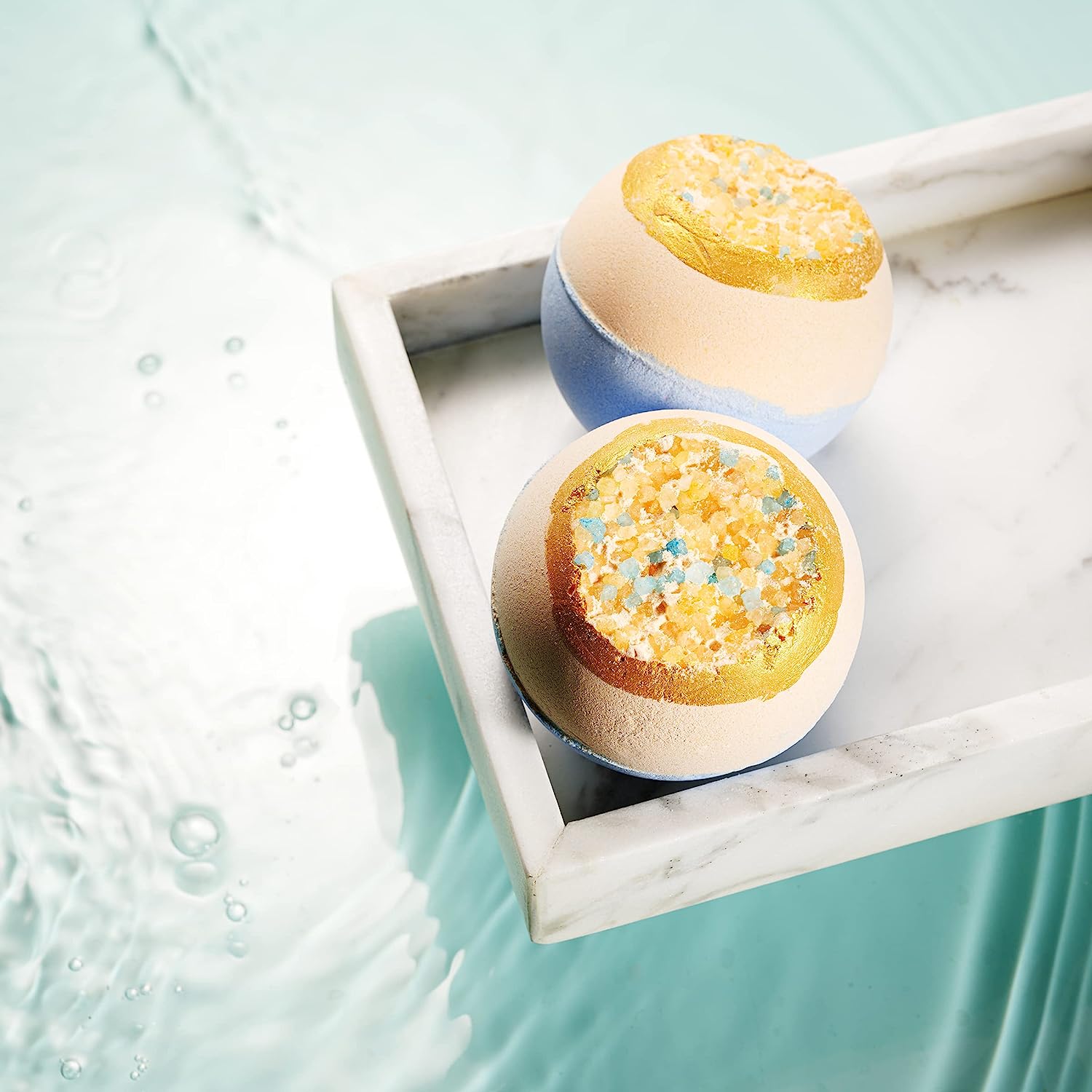 Lovery Ferrero Rocher Handmade Bath Bomb, Extra Large Bath Fizzy, 7oz