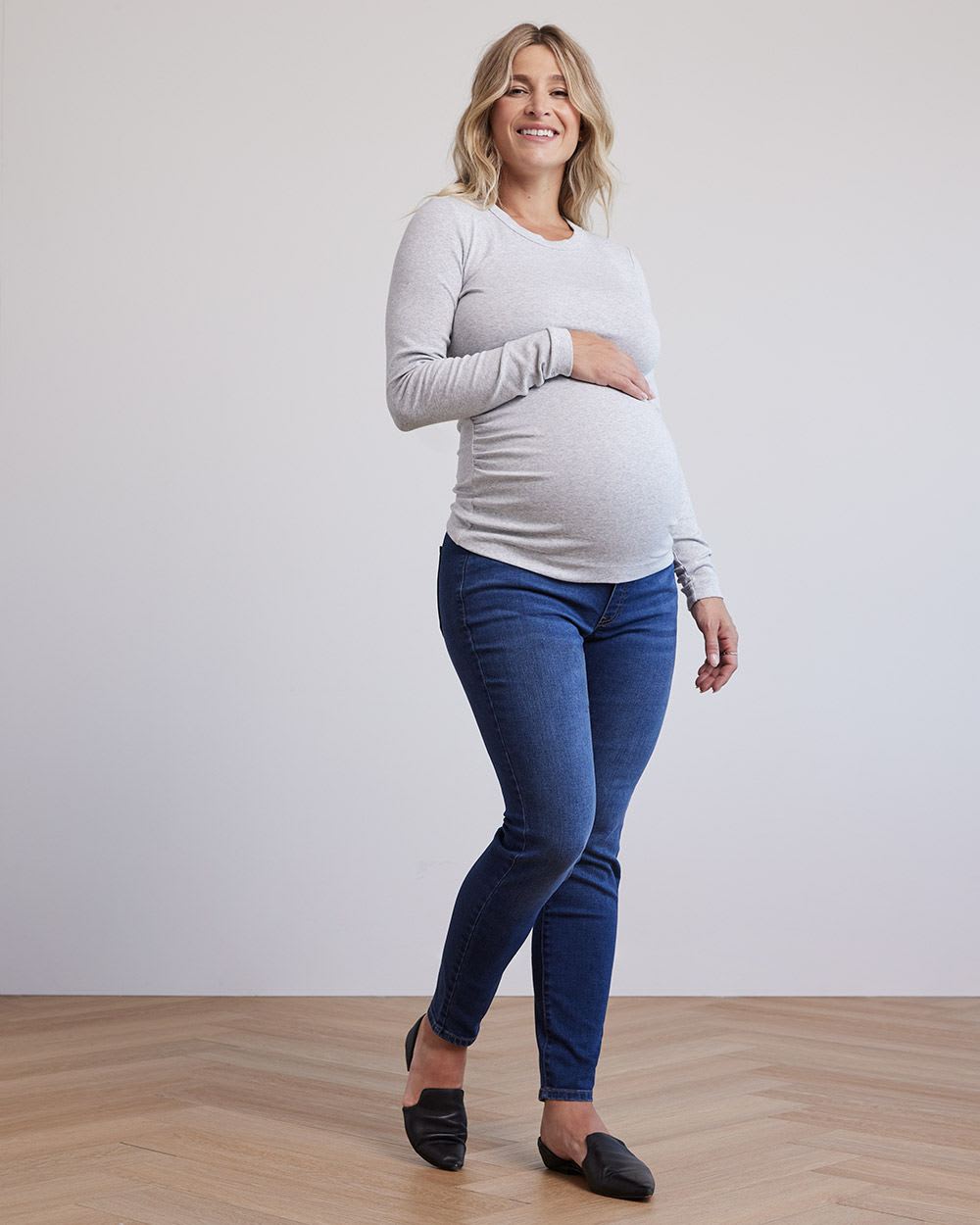 Medium Wash Natalie Jegging - Thyme Maternity