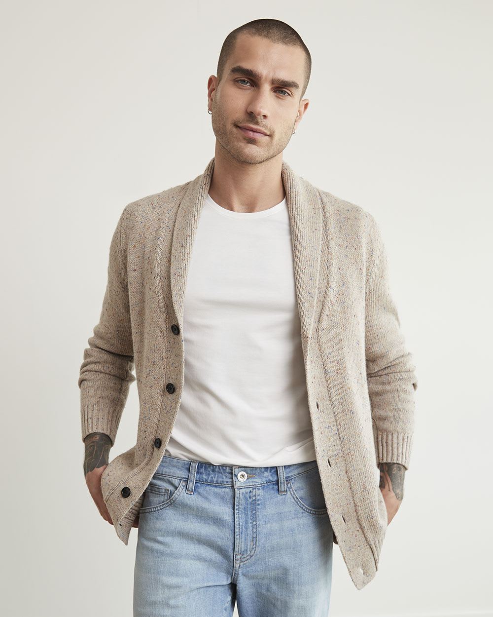 Cardigan with Shawl Collar