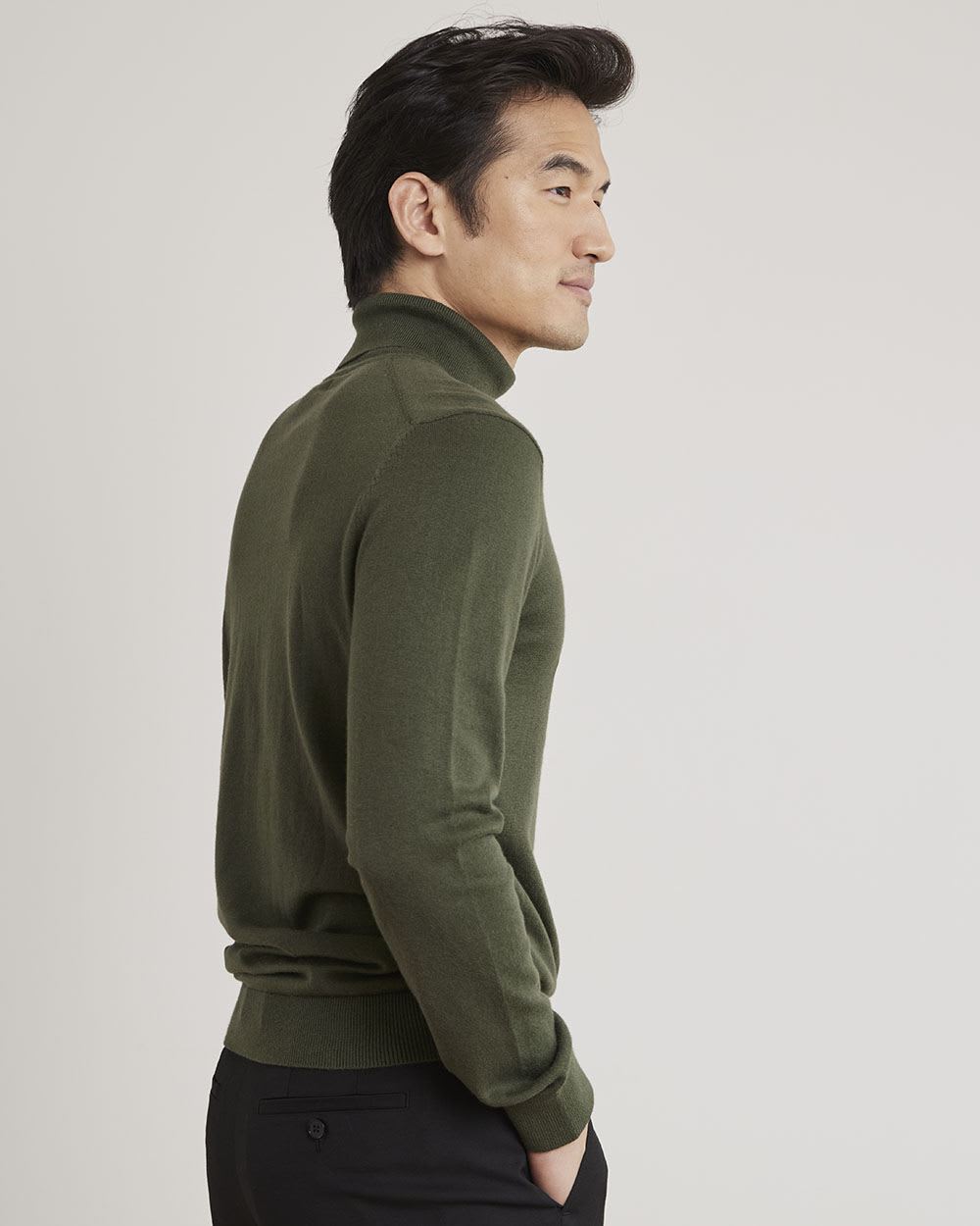 Basic Long-Sleeve Turtleneck Sweater