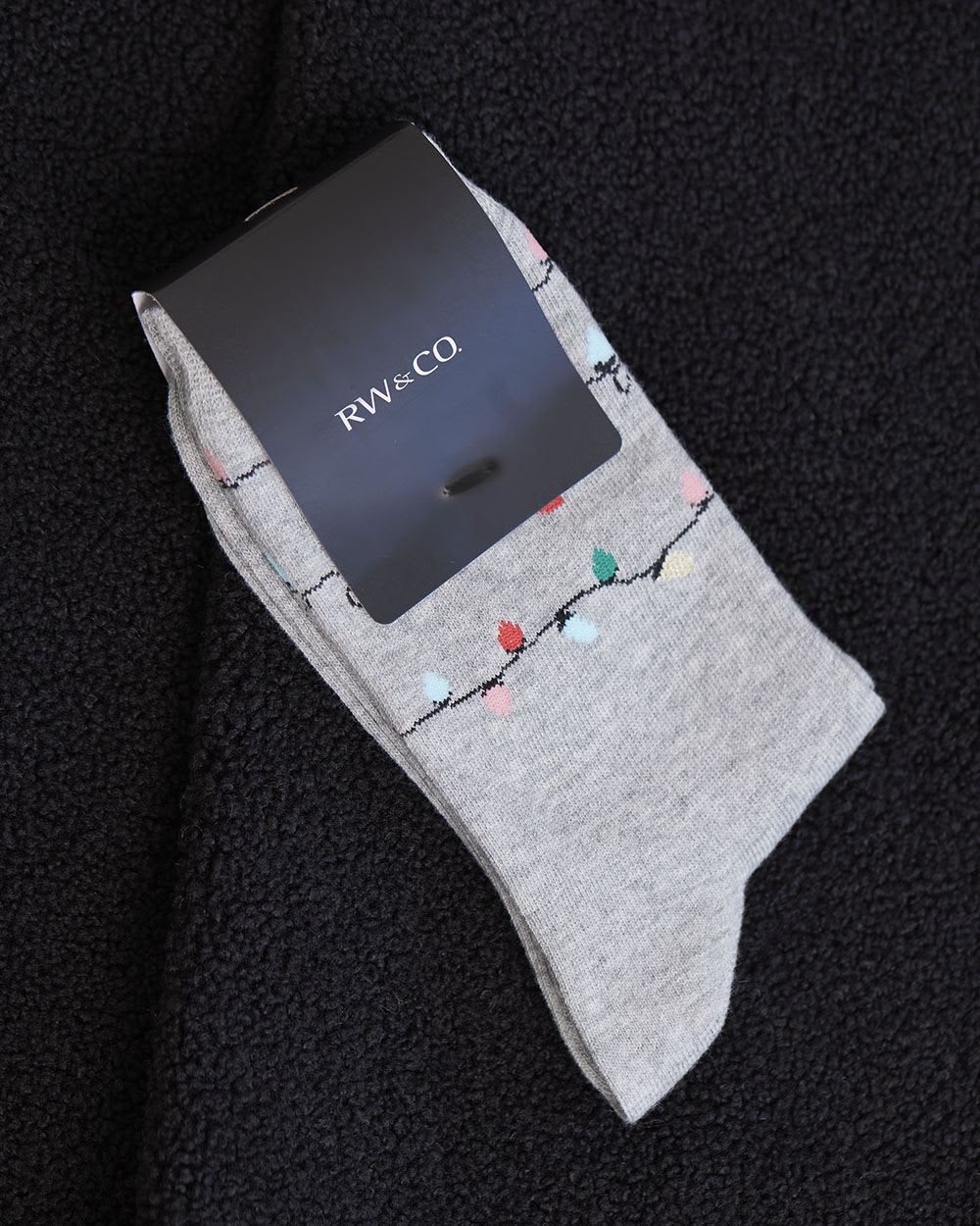 Cotton Socks with Christmas Lights