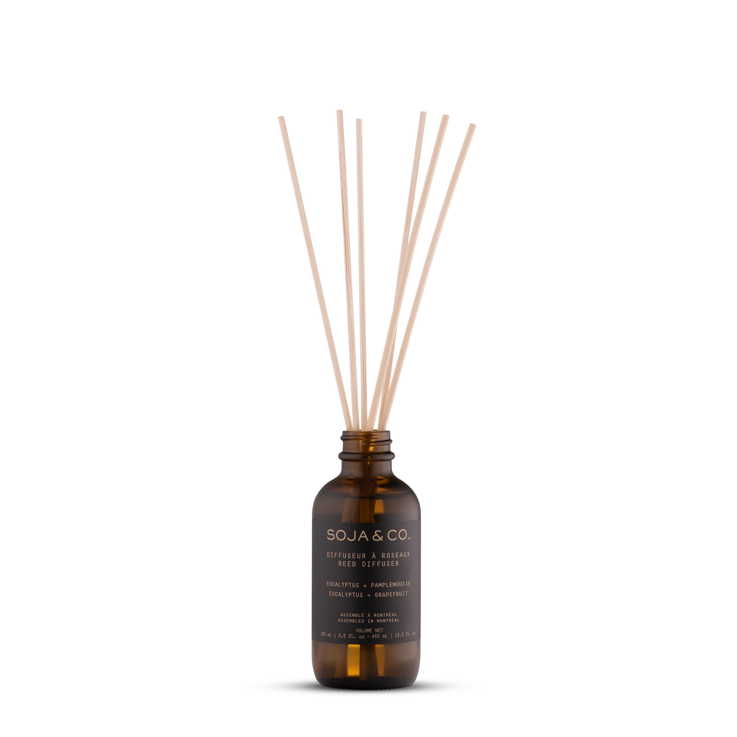 SOJA&CO. Reed Diffuser — Eucalyptus + Grapefruit 105ml