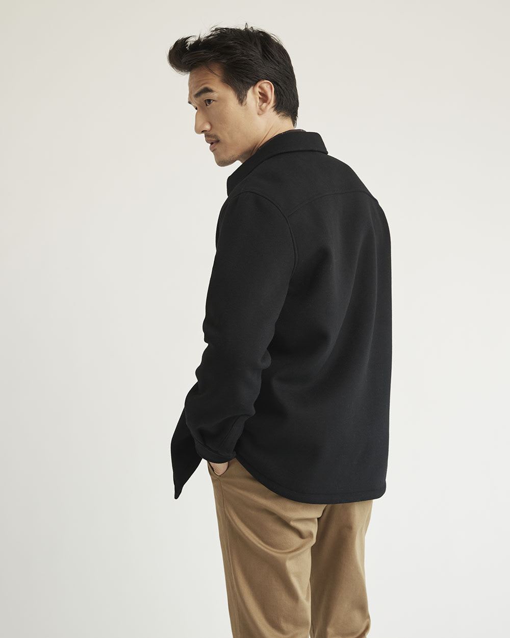 Solid Wool Overshirt