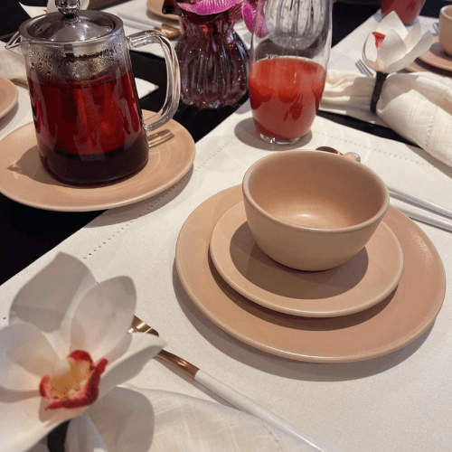 Oxford Unni Merengue 20 Pieces Dinnerware Set Service for 4 - Satin Effect