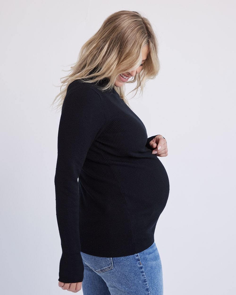 Long-Sleeve Turtleneck Sweater - Thyme Maternity