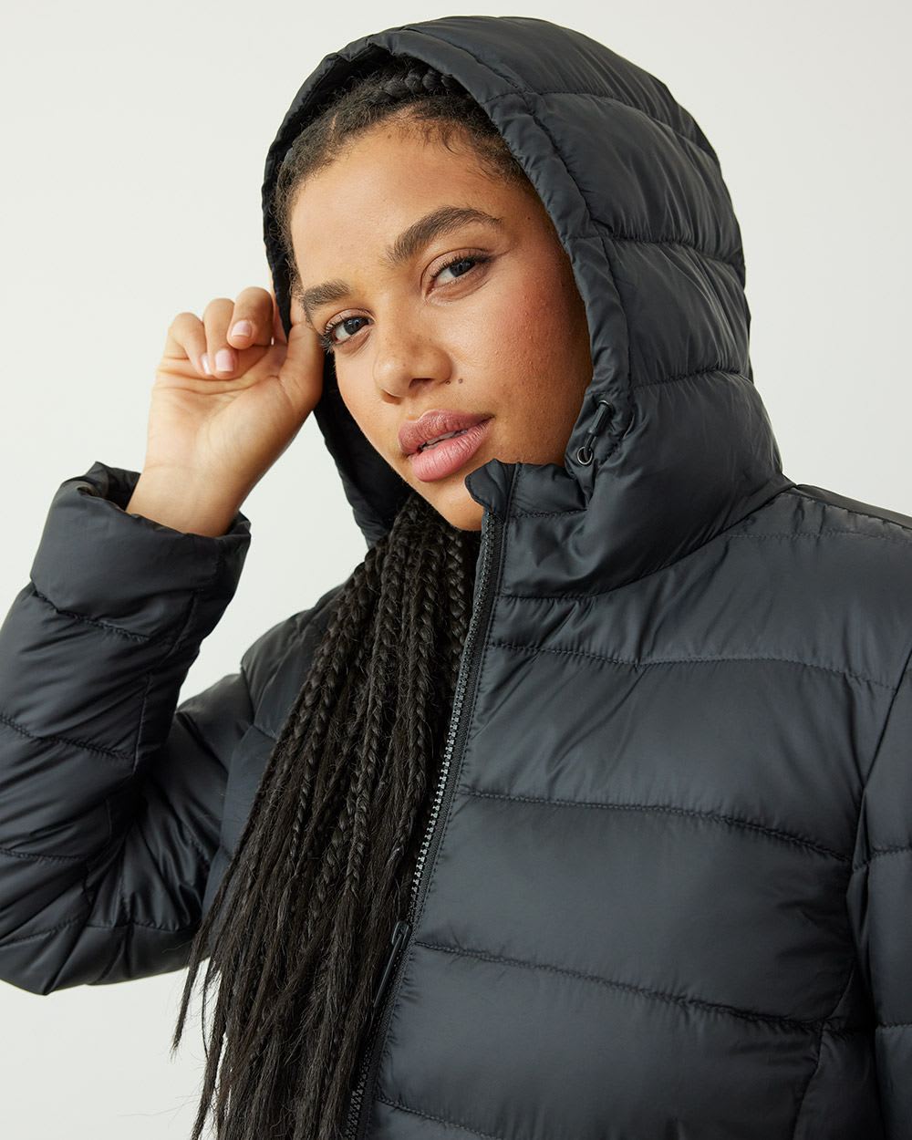 Short Quilted Packable Jacket