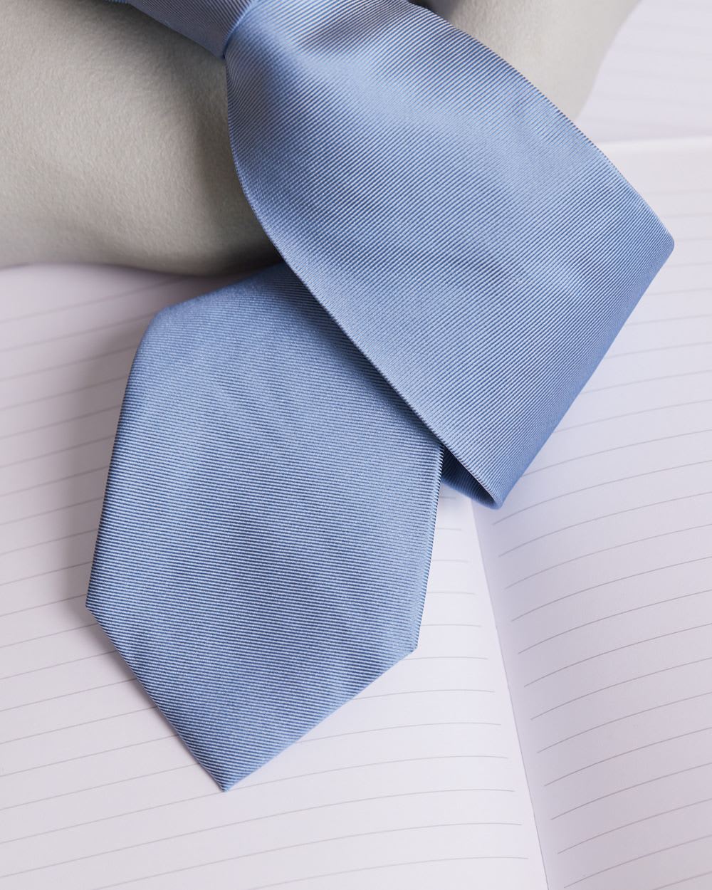 Solid Light Blue Regular Tie