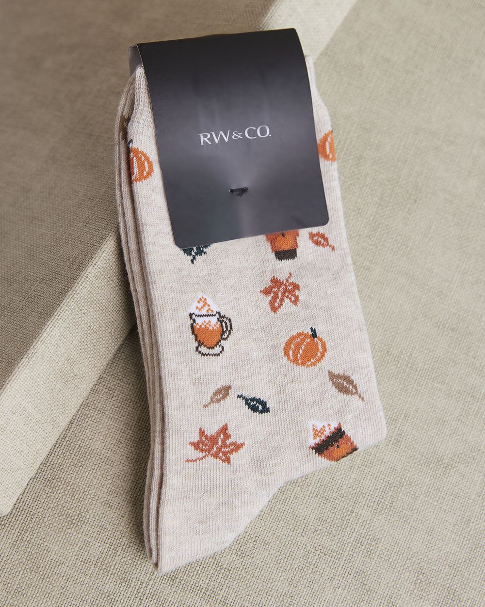 Pumpkin Spice Latte Crew Socks