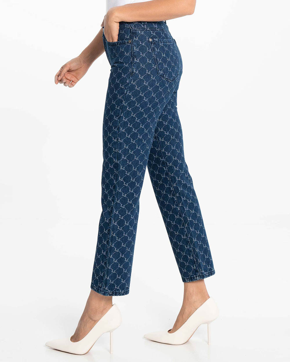 LOIS - Gigi Slim Jacquard Blue Jeans