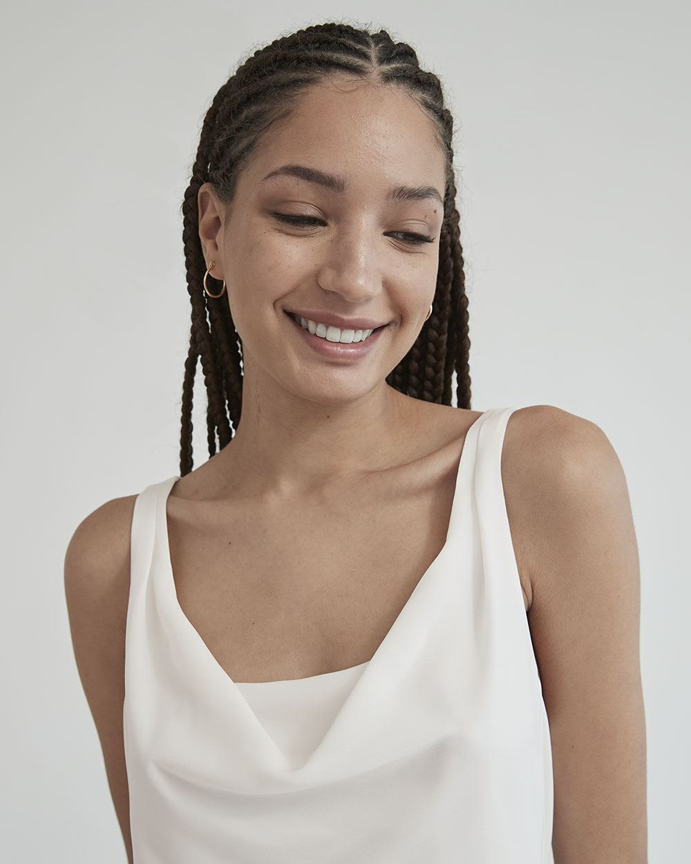 Silky Crepe U-Neck Cami