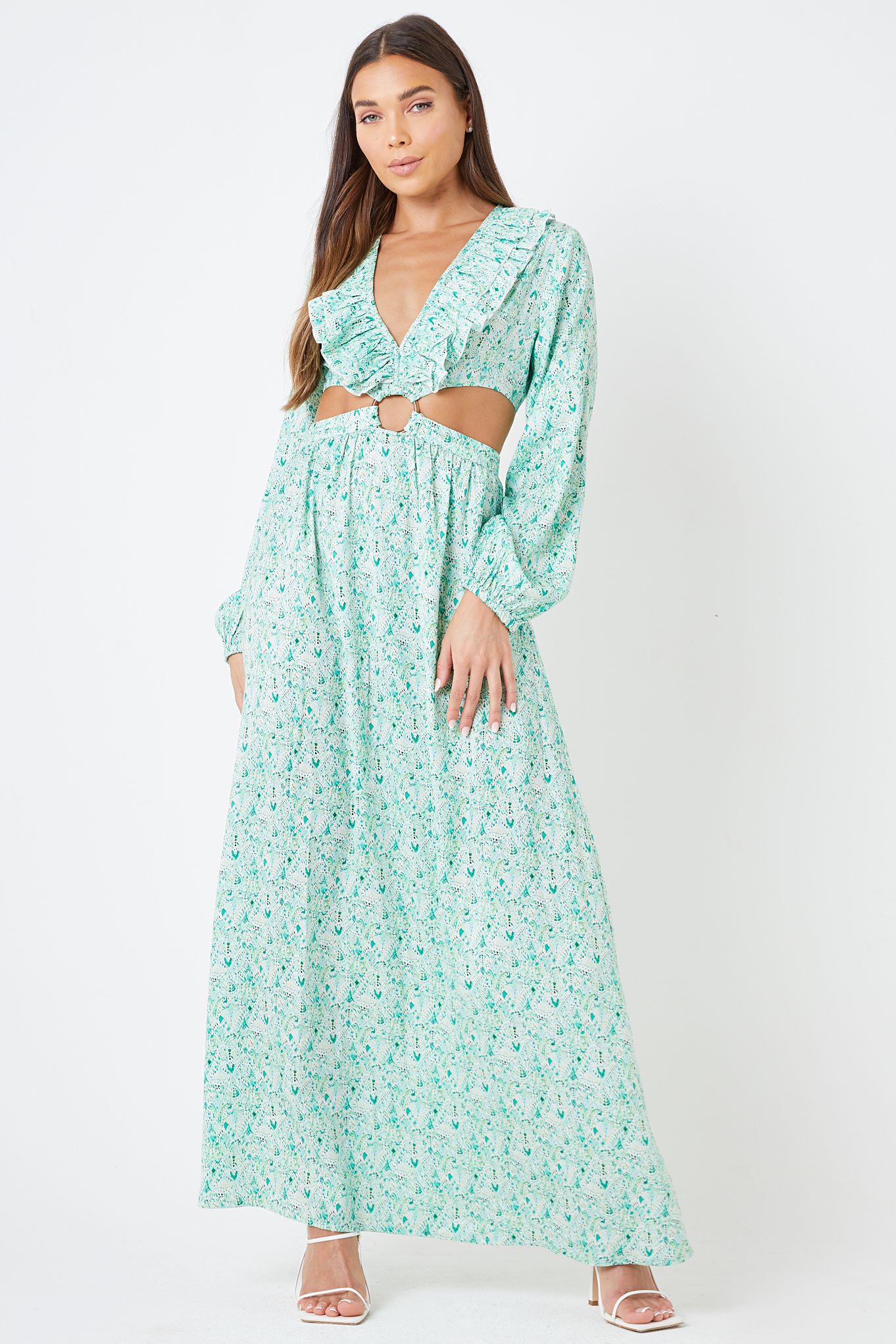 Plunge Maxi Dress