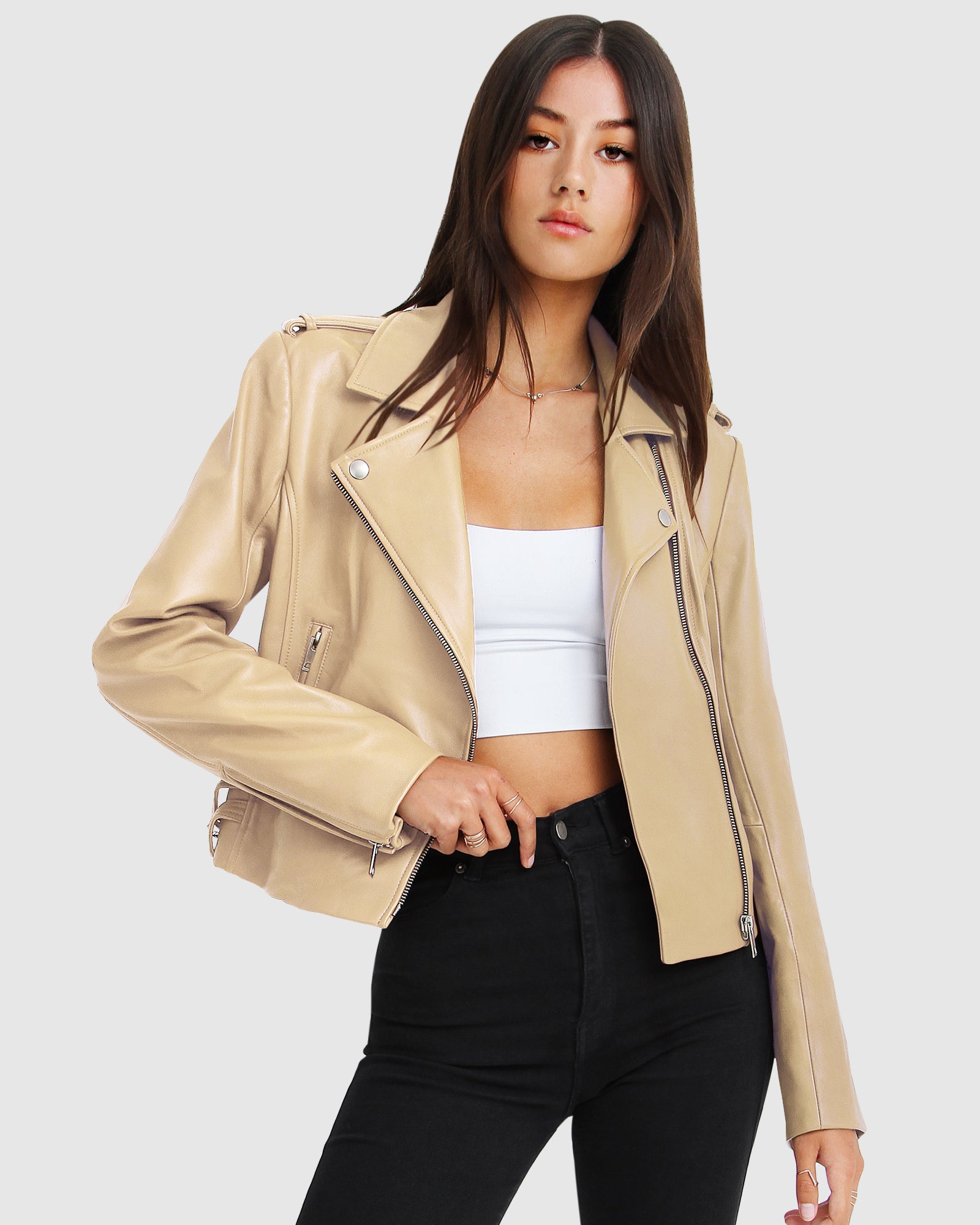 Belle & Bloom Just Friends Leather Jacket