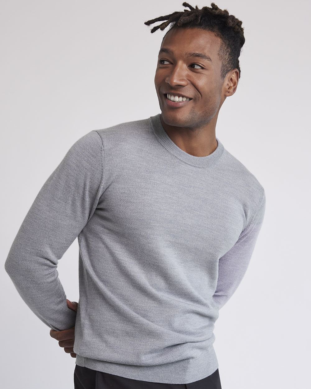 Merino-Wool Crew-Neck Sweater