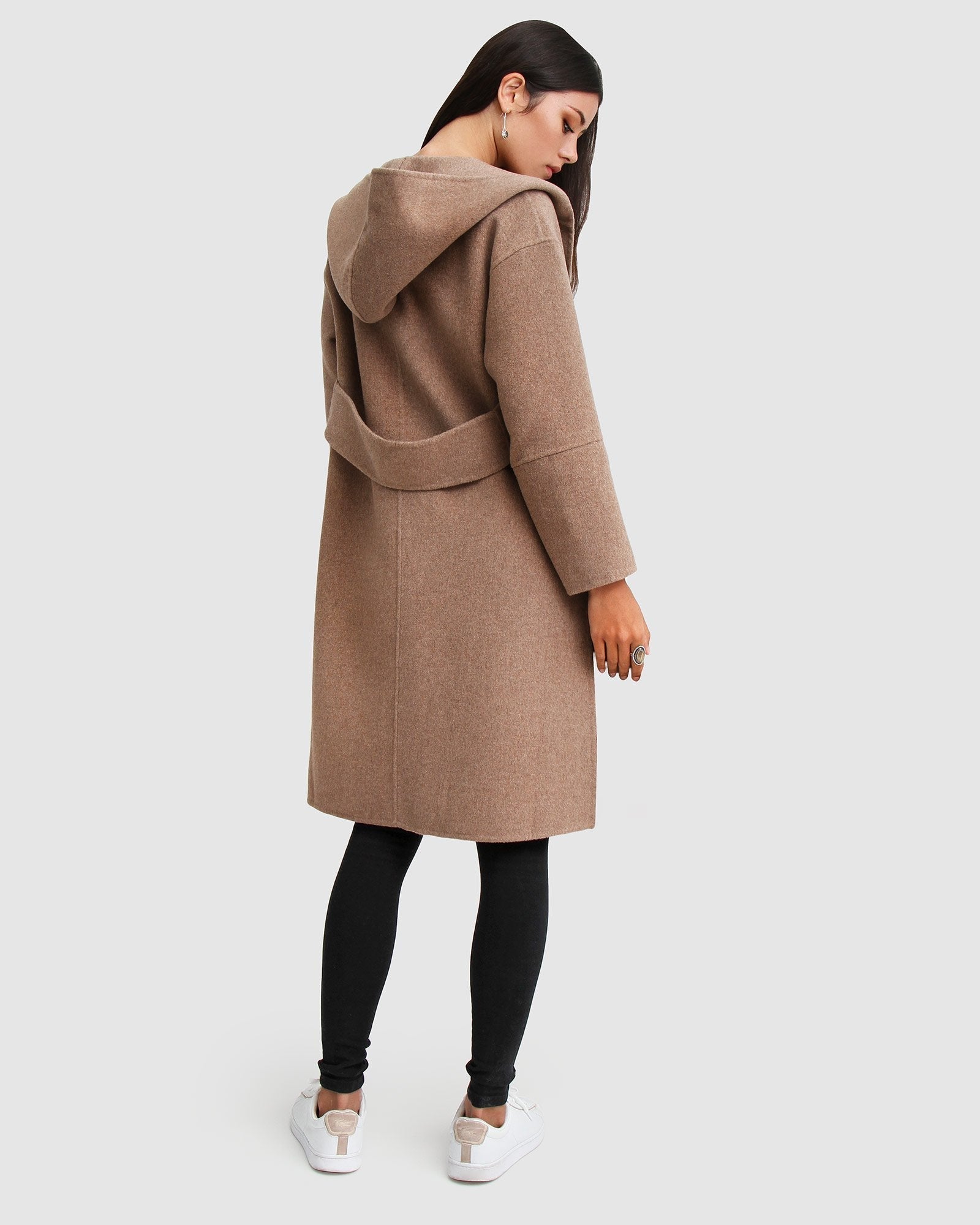 Belle & Bloom Walk This Way Wool Blend Oversized Coat