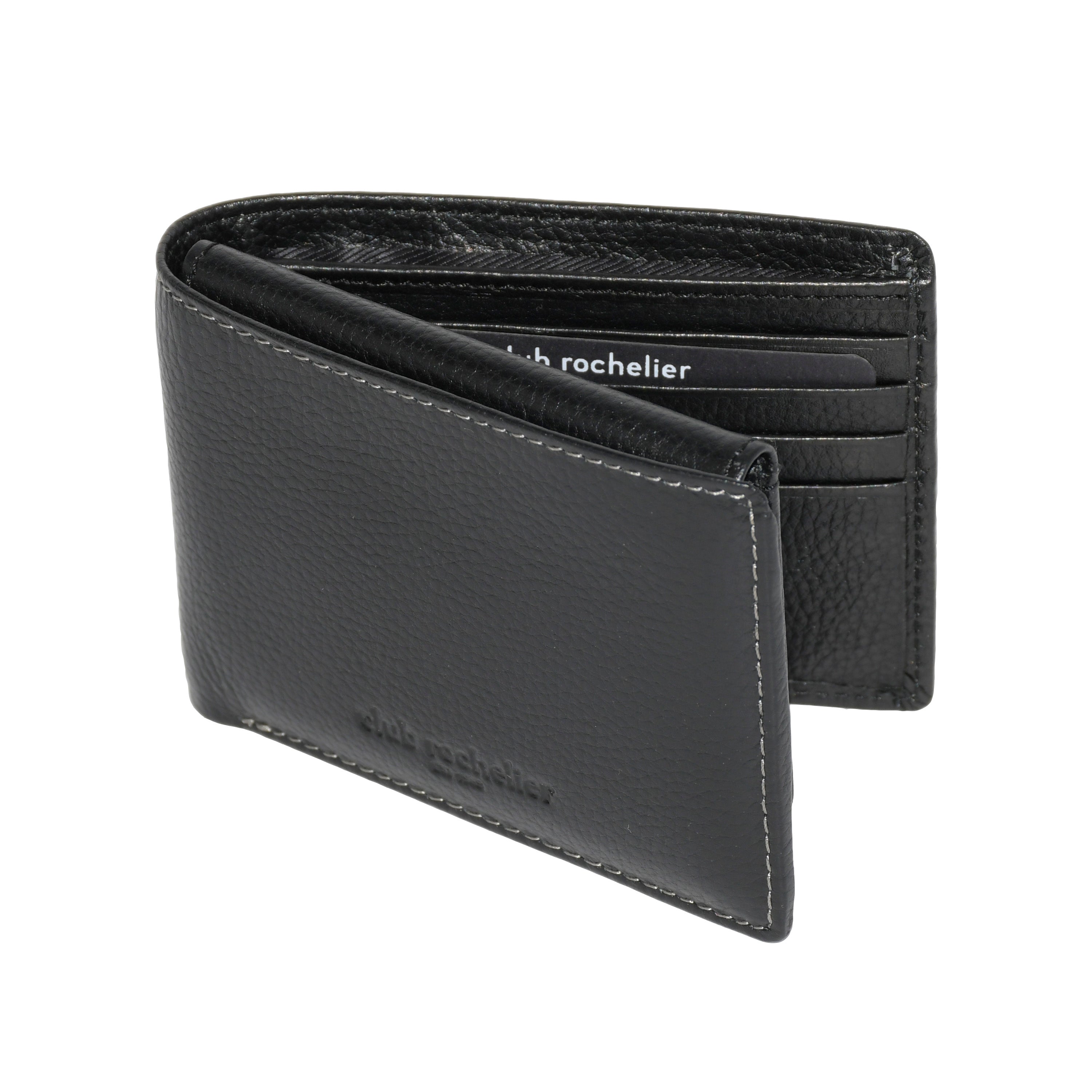 Club Rochelier Men's Slimfold Wallet with Removable ID
