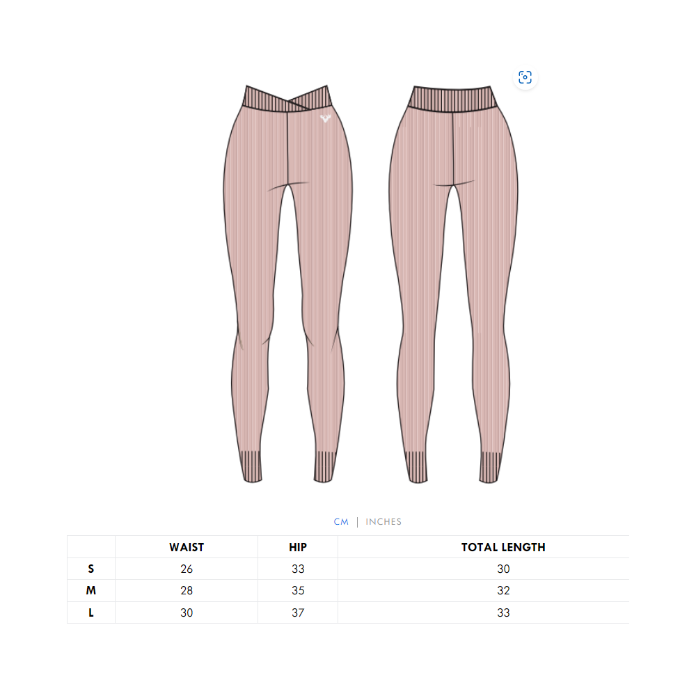 Twill Active - Evlan Recycled Rib Criss Cross Legging - Petrol