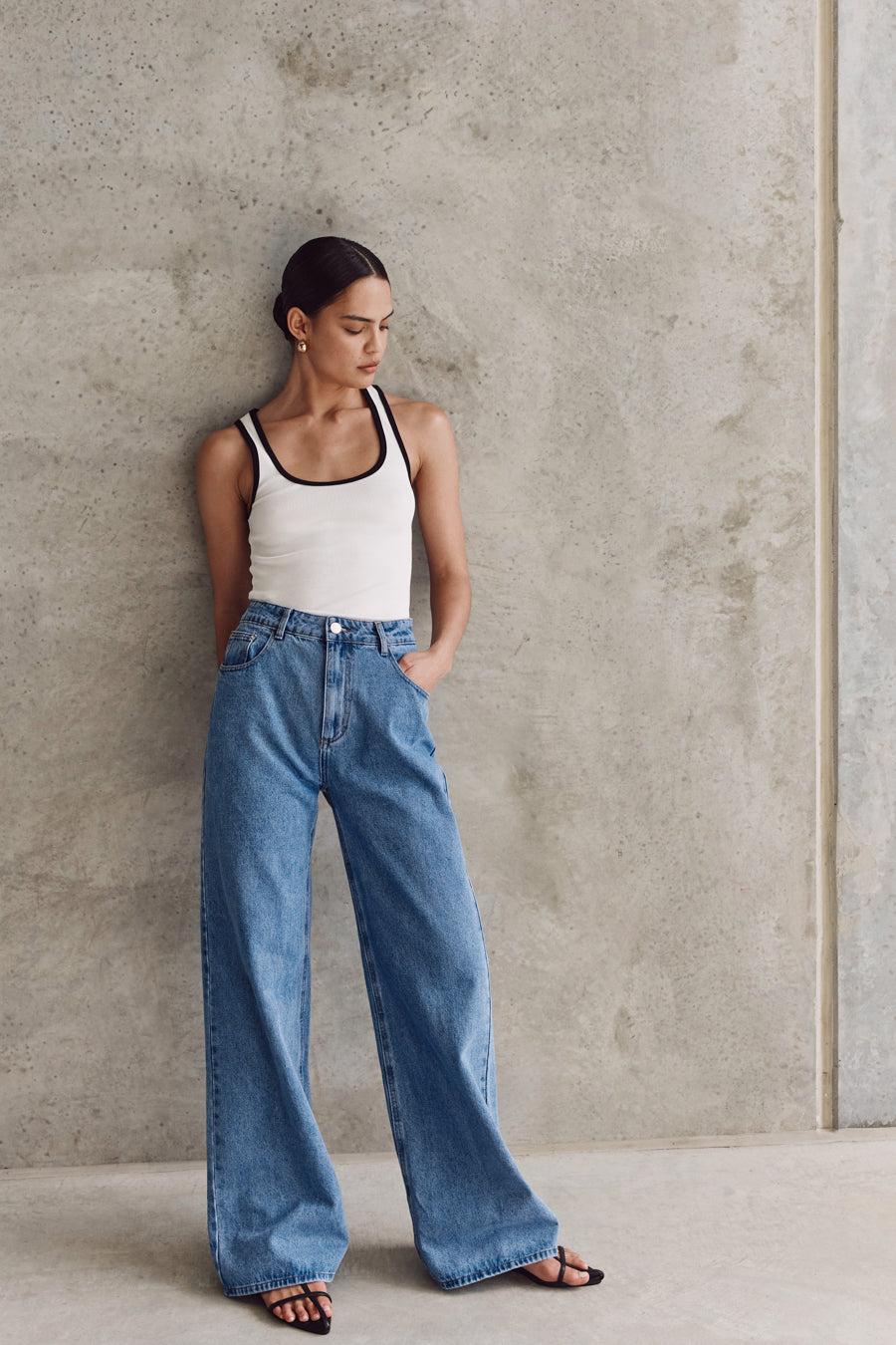 REAGAN VINTAGE BLUE SLOUCHY DENIM JEAN