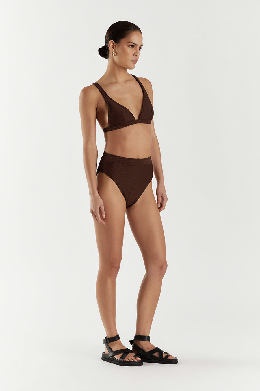 AMAYA CHOC TRIANGLE BIKINI TOP