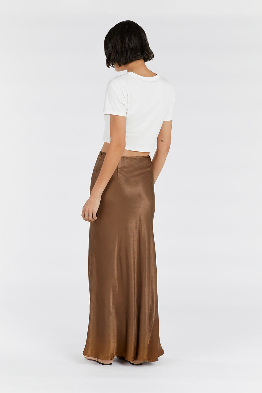 CHARLI COCO SATIN MAXI SKIRT