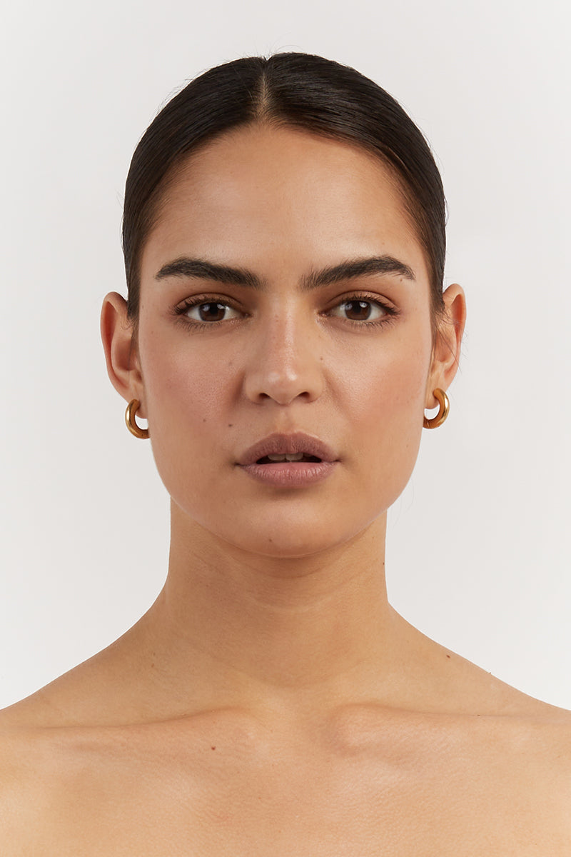 PORTER MINI MARGOT GOLD HOOP EARRINGS