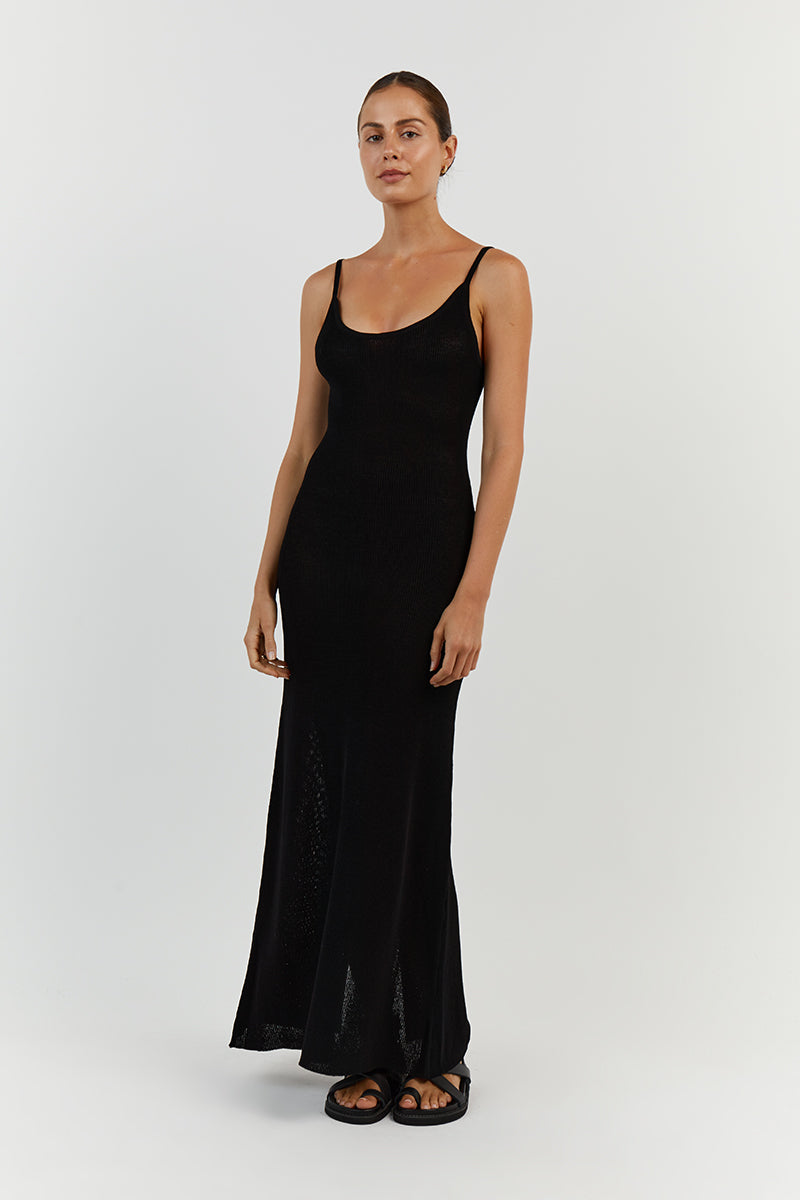 ASHER BLACK KNIT DRESS