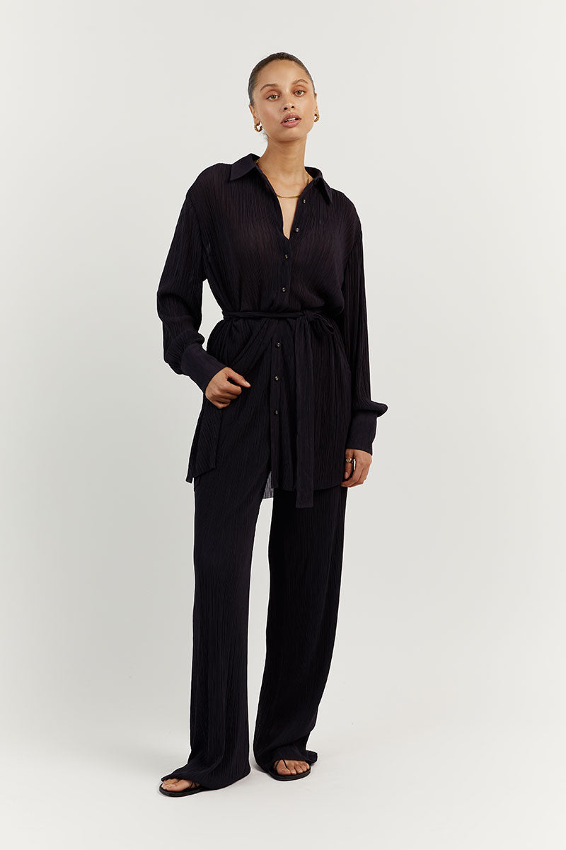 PORTER INK PLISSE PANT
