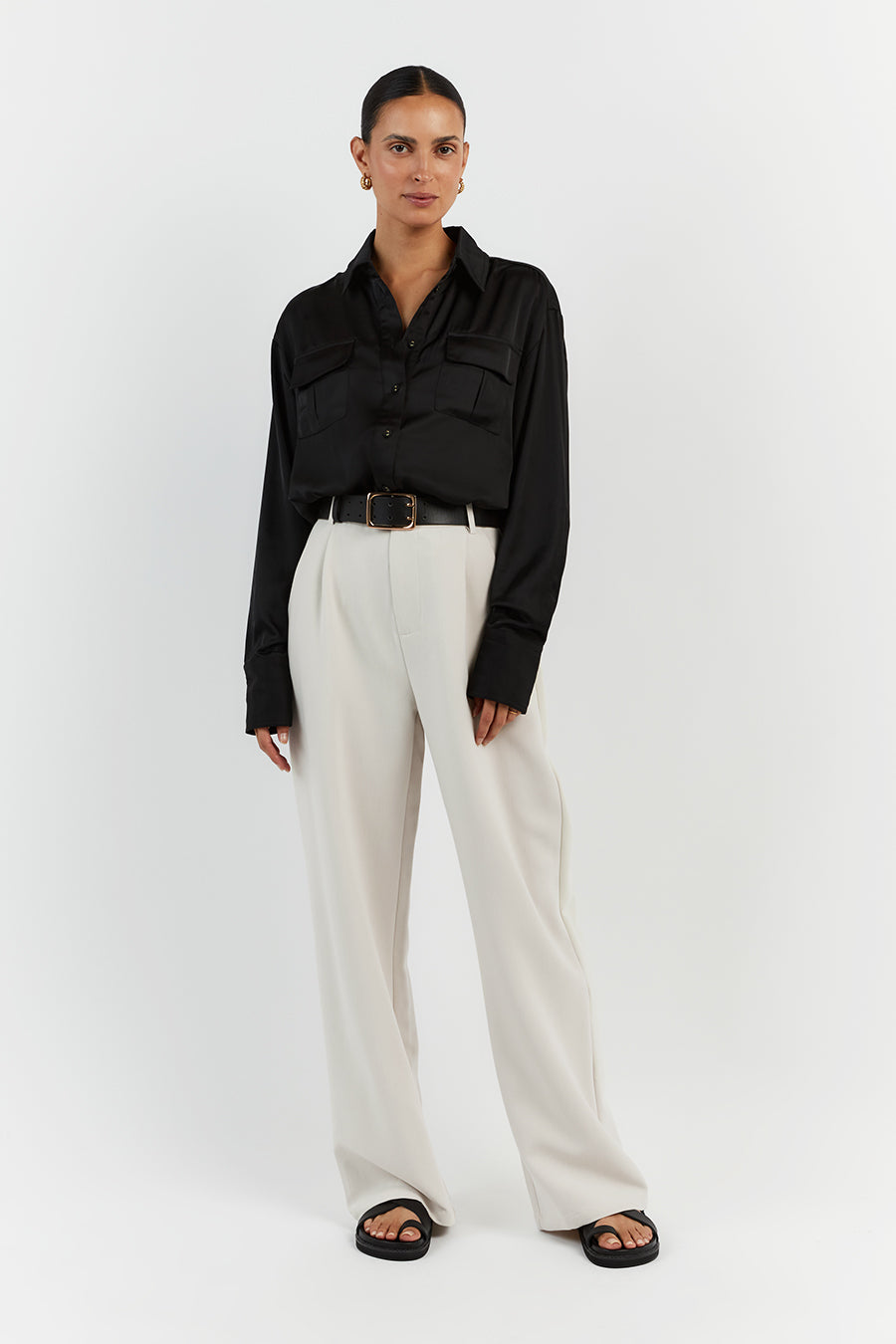 RUE BLACK LONG SLEEVE SHIRT