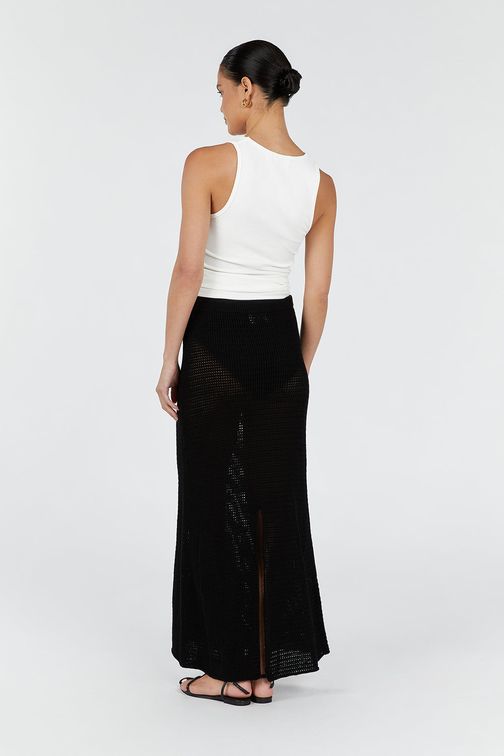 ZADIE BLACK CROCHET SKIRT