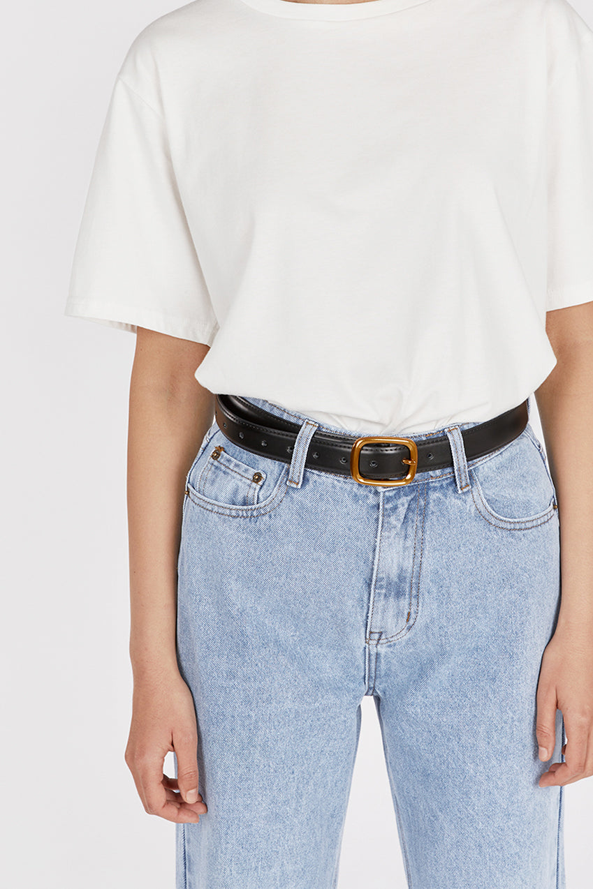 ALEXA BLUE HIGH RISE STRAIGHT JEAN