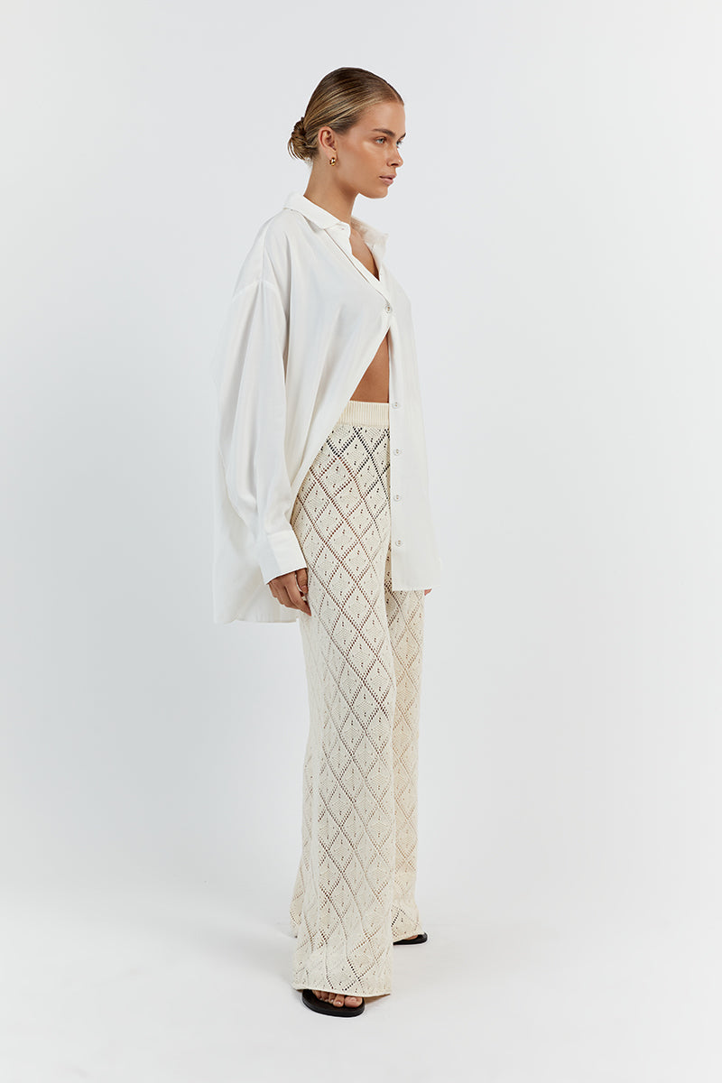 SORRENTO BUTTER CROCHET KNIT PANT