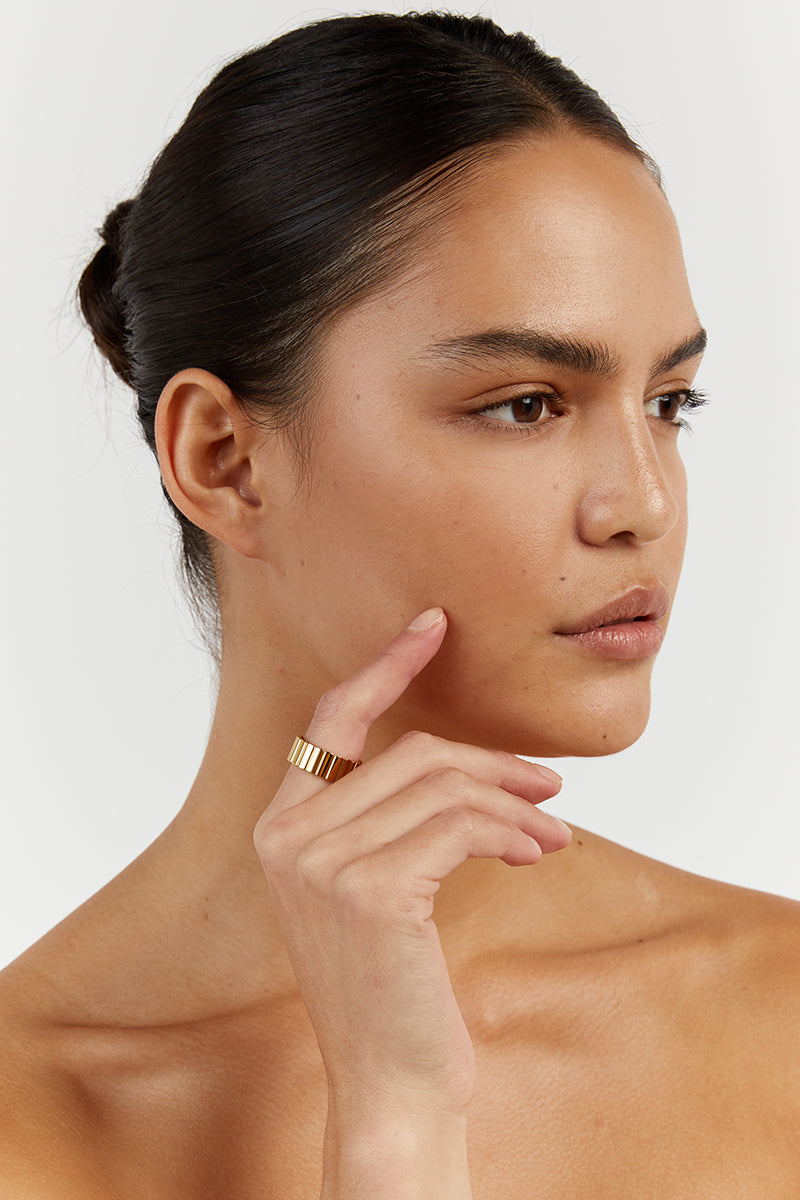 CENDRE AMELIE GOLD RING