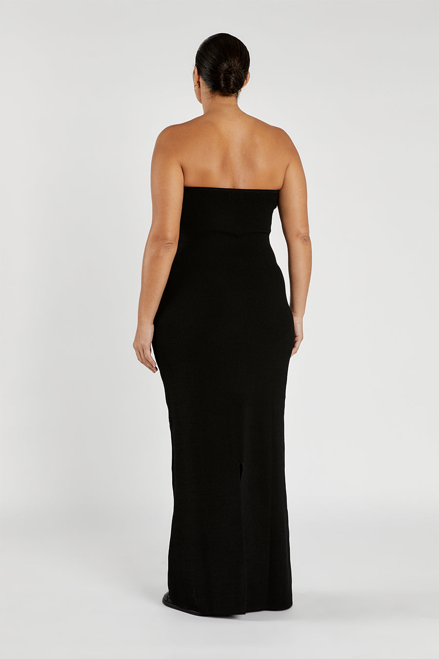 VERONICA BLACK BANDEAU MAXI DRESS