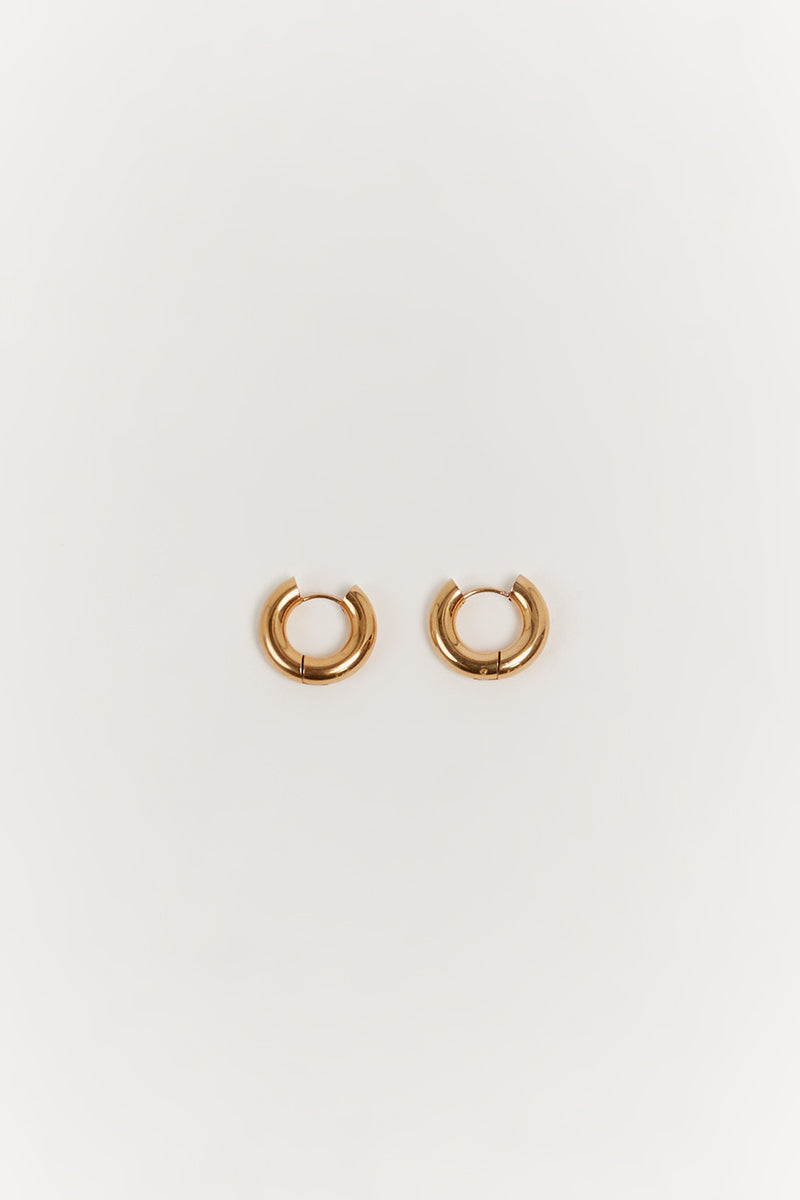PORTER MINI MARGOT GOLD HOOP EARRINGS