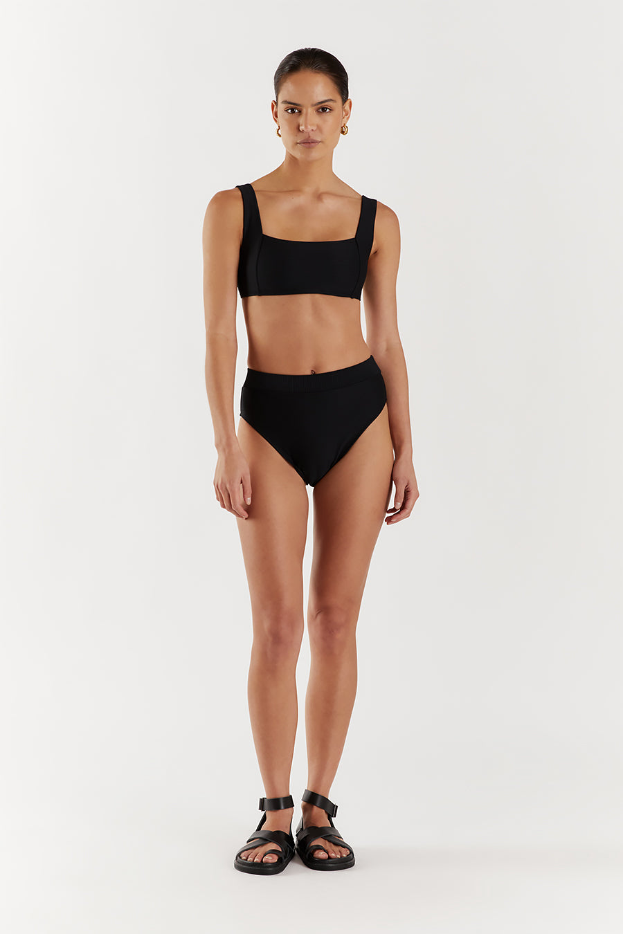 AMAYA BLACK HIGH WAISTED BRIEF