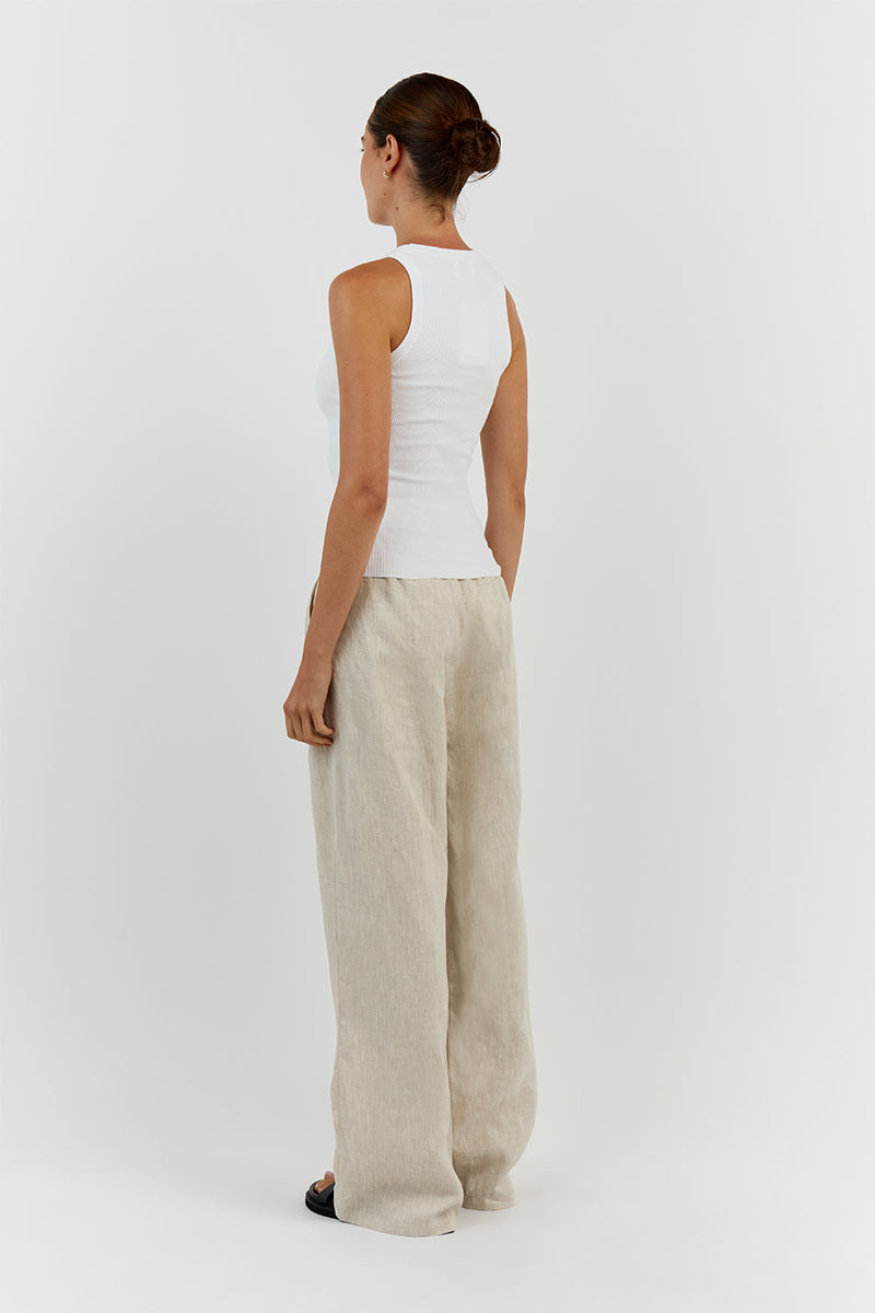 JENNA WHITE KNIT TANK