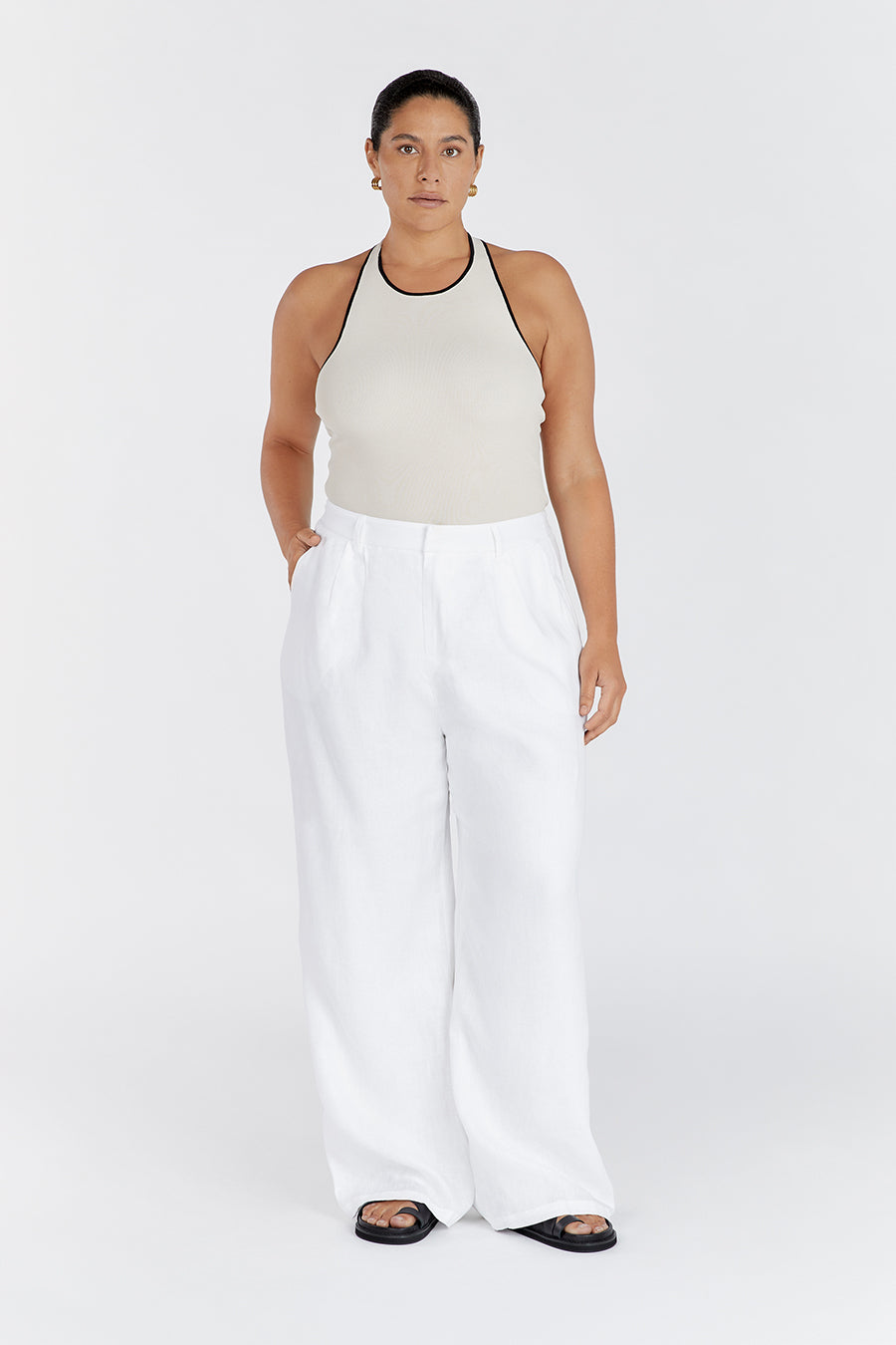 KARLIE STONE BIND HALTER TOP