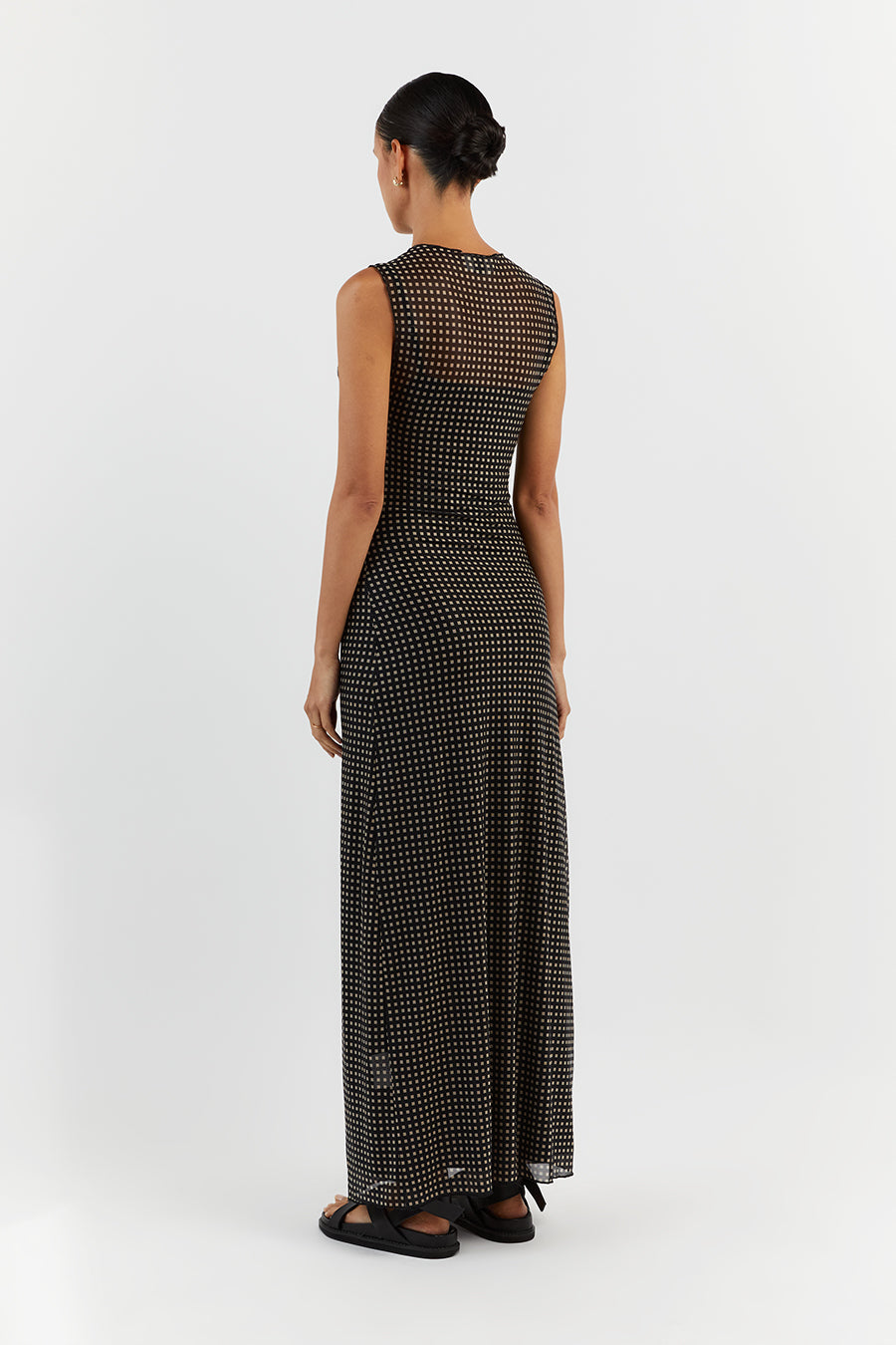 HUDSON BLACK SLEEVELESS MAXI DRESS