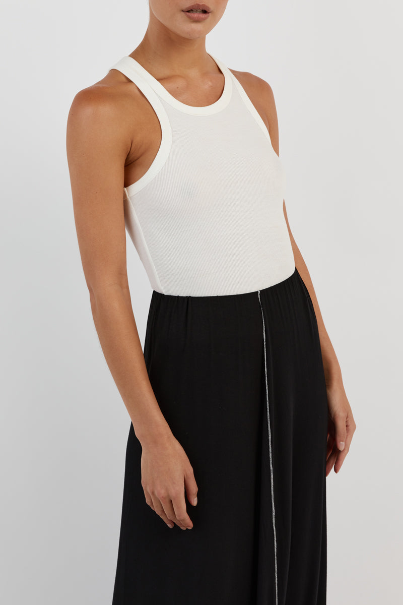 SOHO BLACK MIDI SKIRT