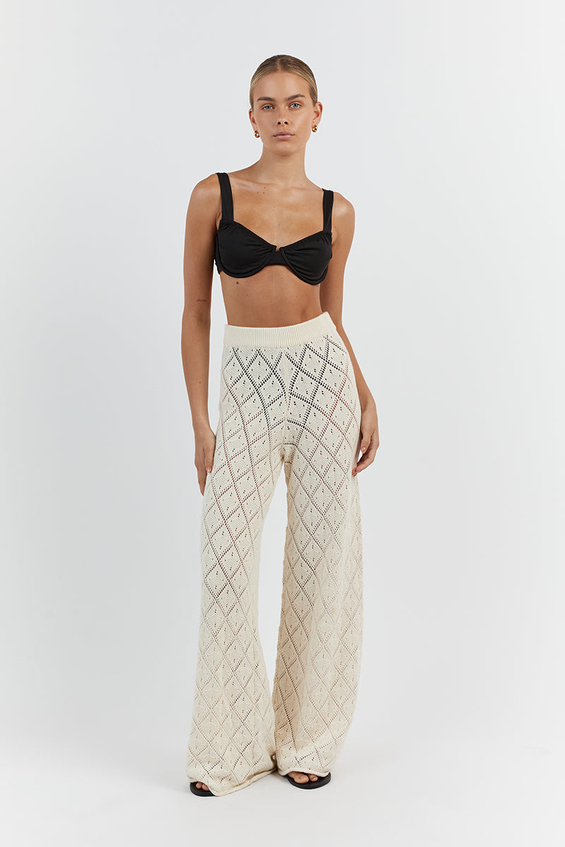 SORRENTO BUTTER CROCHET KNIT PANT