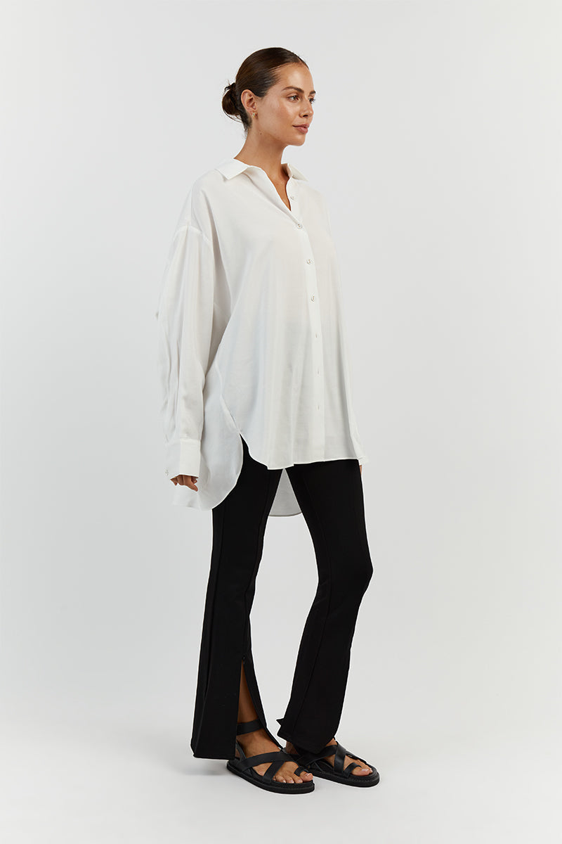 ASHER BLACK FLARED PANT