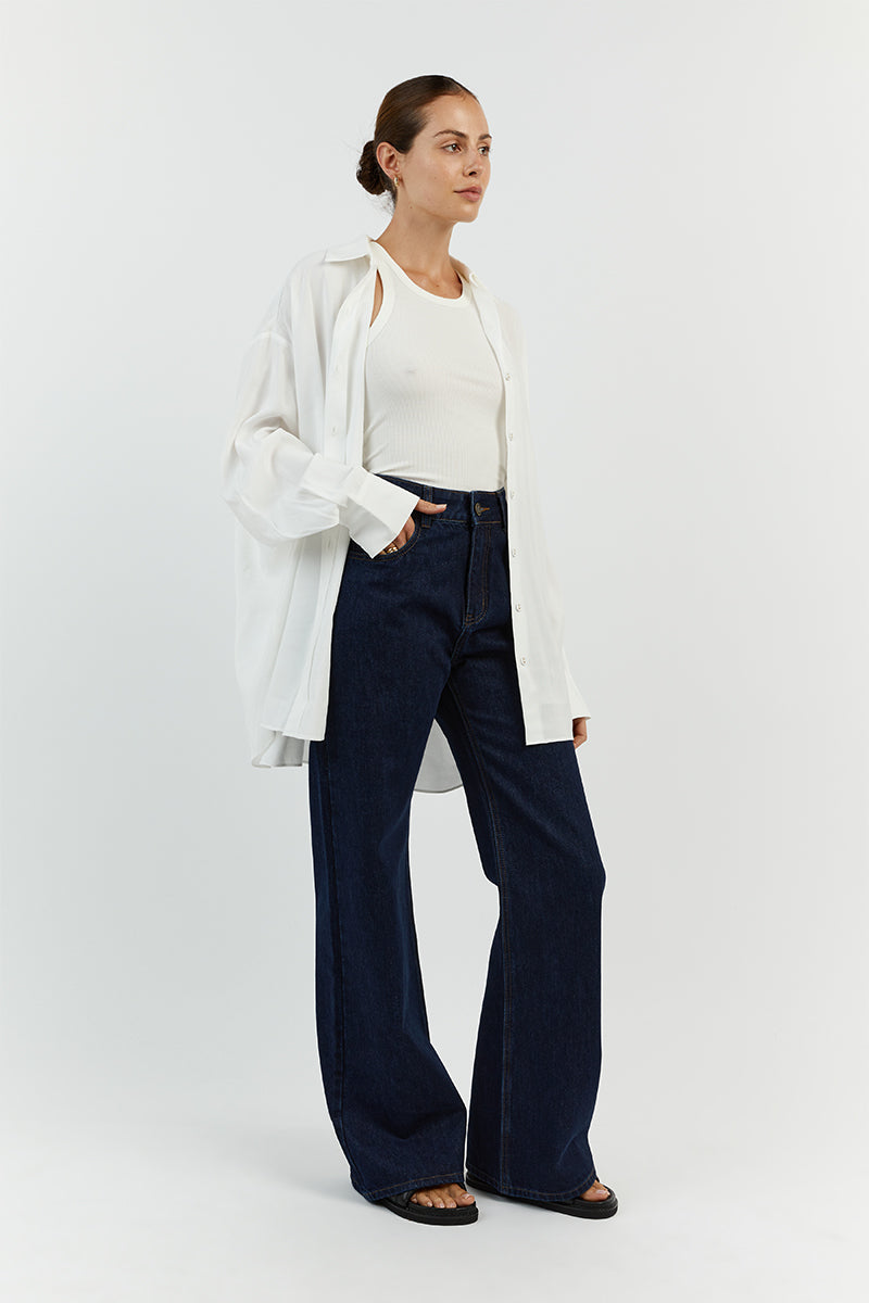 ELLISON WHITE OVERSIZED SHIRT