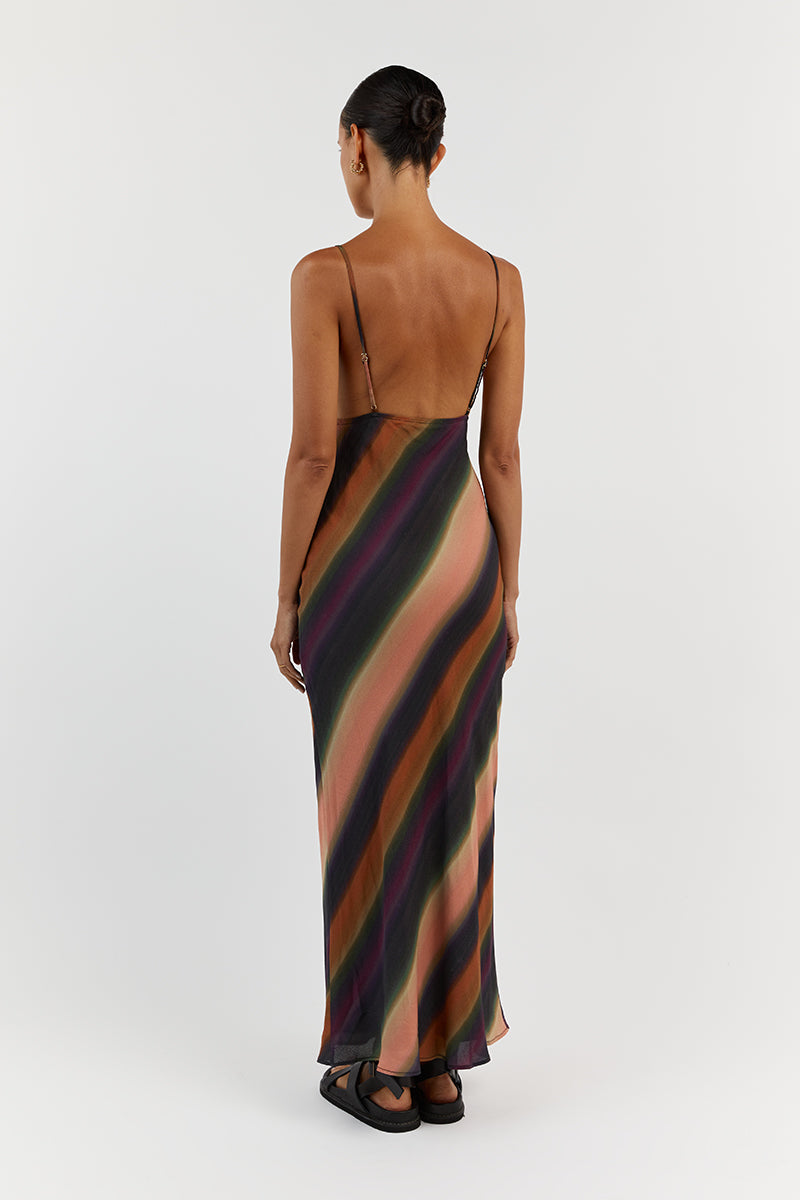 LULU OMBRE MIDI DRESS